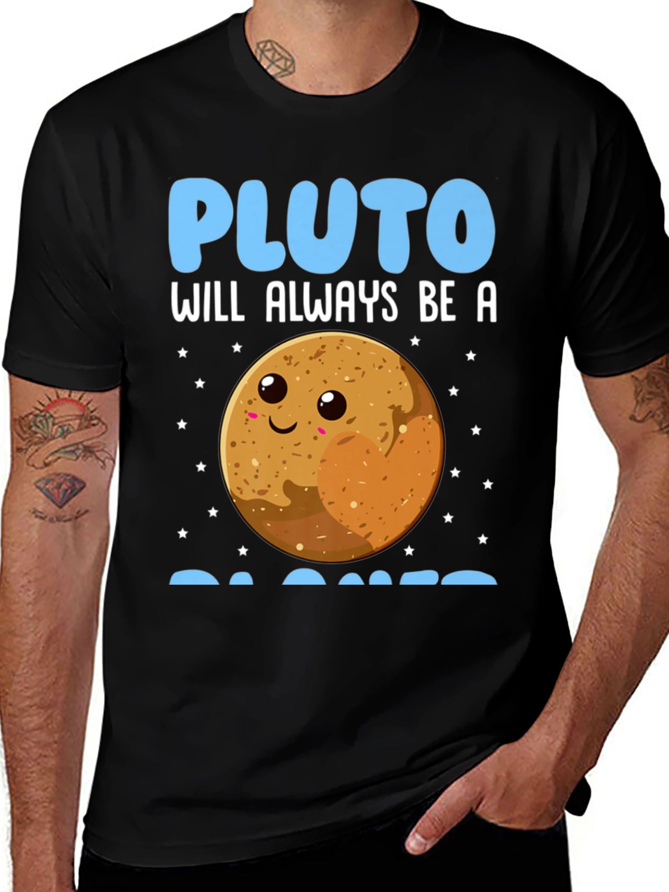 Variant 11 of Pluto Always Be A Planet Graphic Tee