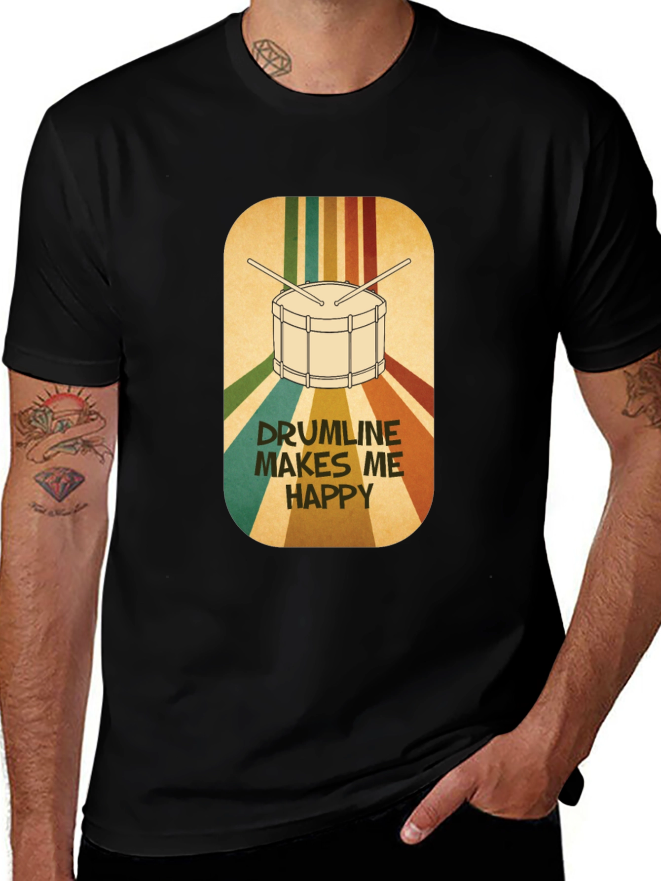 Variant 5 of Drumline Makes Me Happy T-Shirt