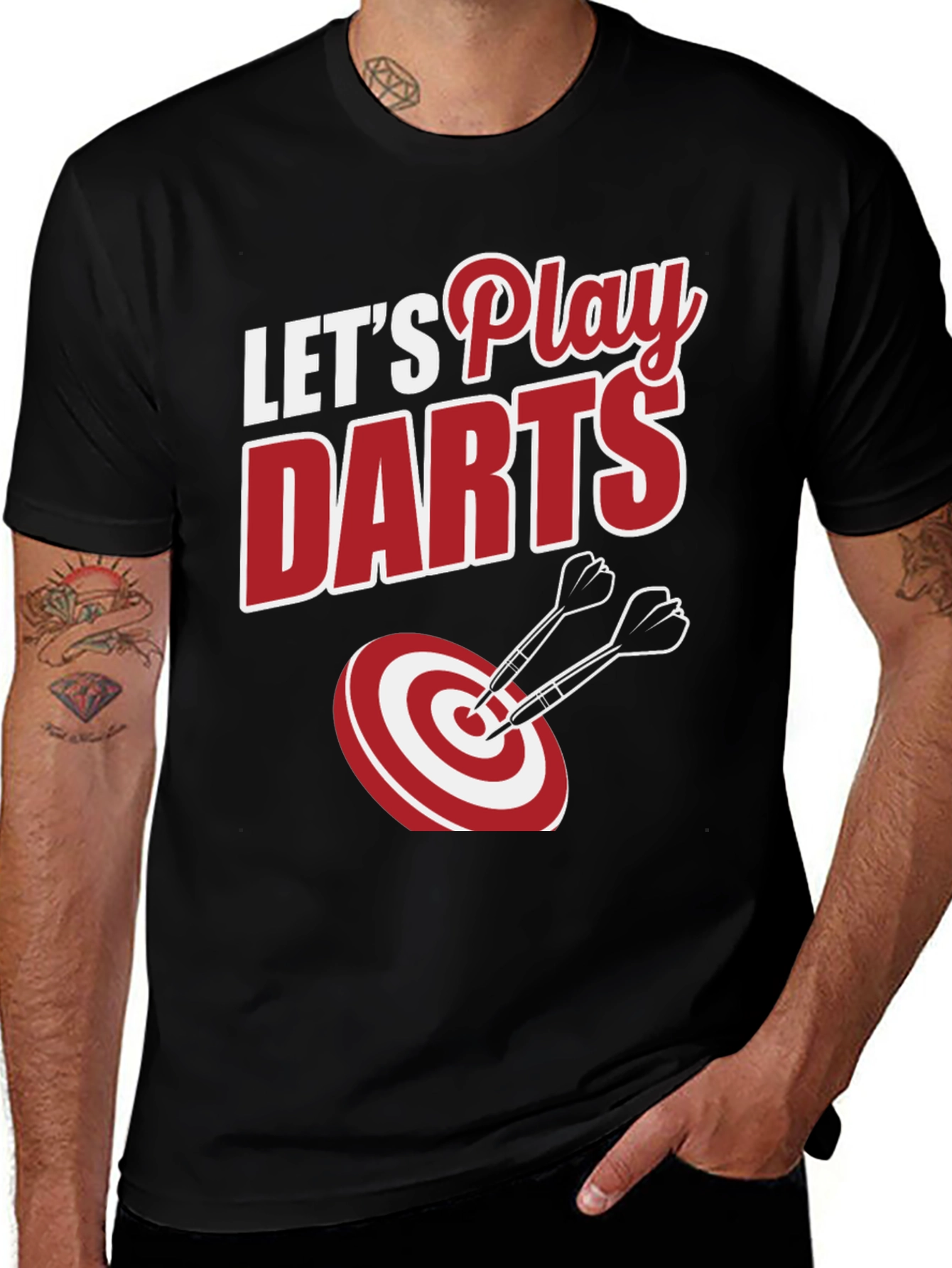 Variant 28 of Let's Play Darts Graphic Tee