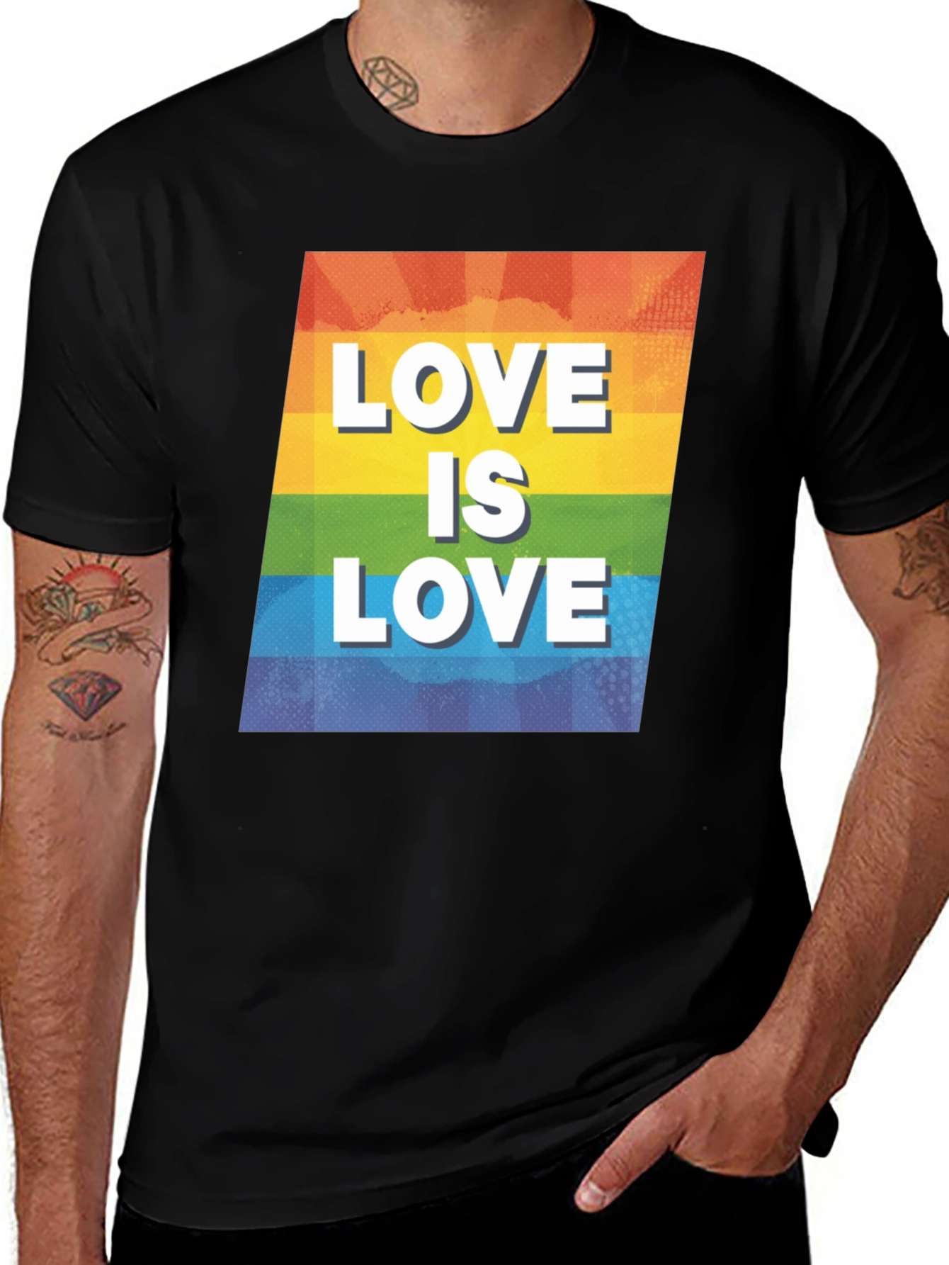 Variant 30 of Love is Love Graphic T-Shirt - Pride LGBTQ+ Rainbow