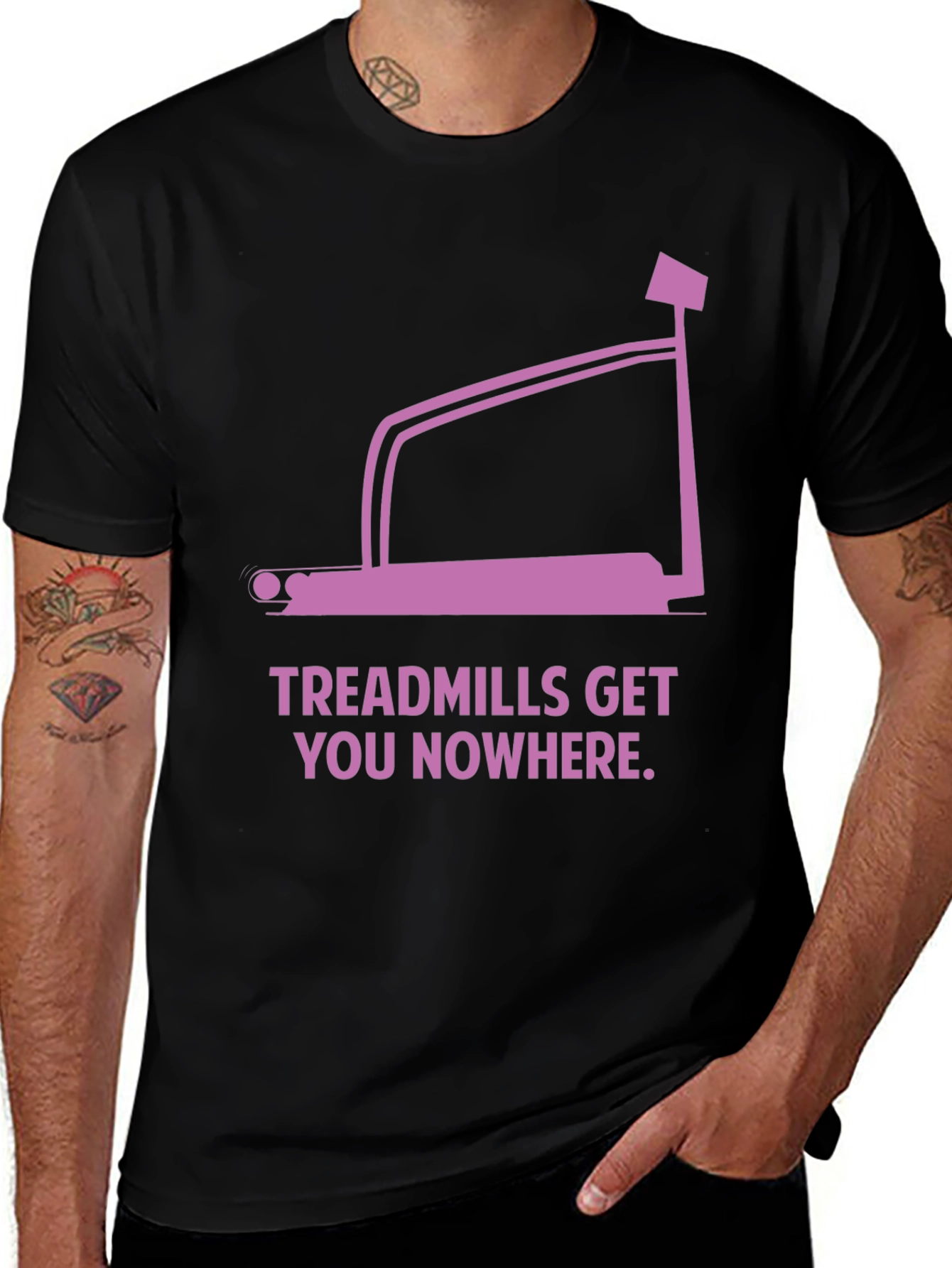 Variant 14 of Treadmill Graphic Tee - Workout Humor