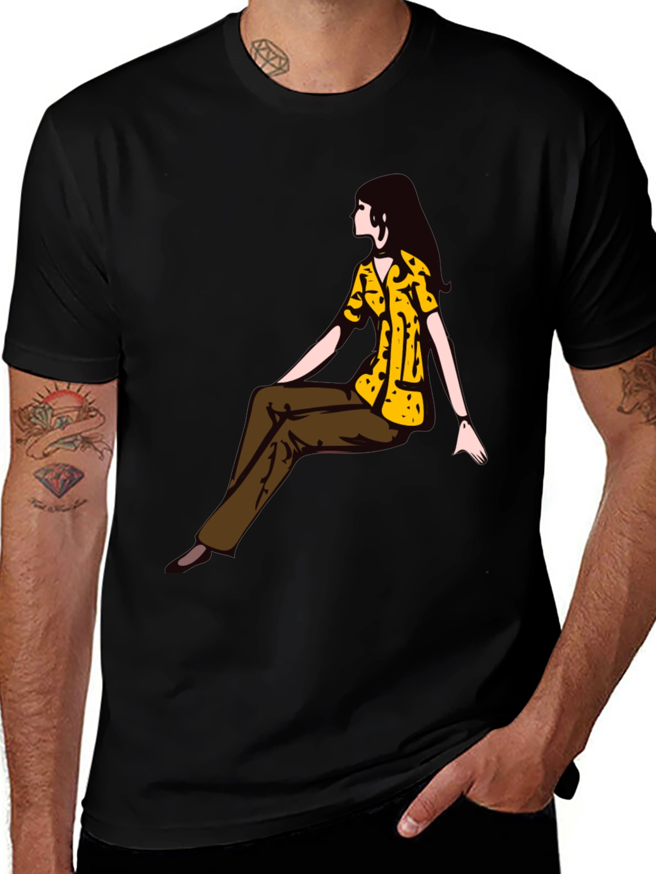 Variant 21 of Retro Graphic Print Tee - Stylish Casual Wear