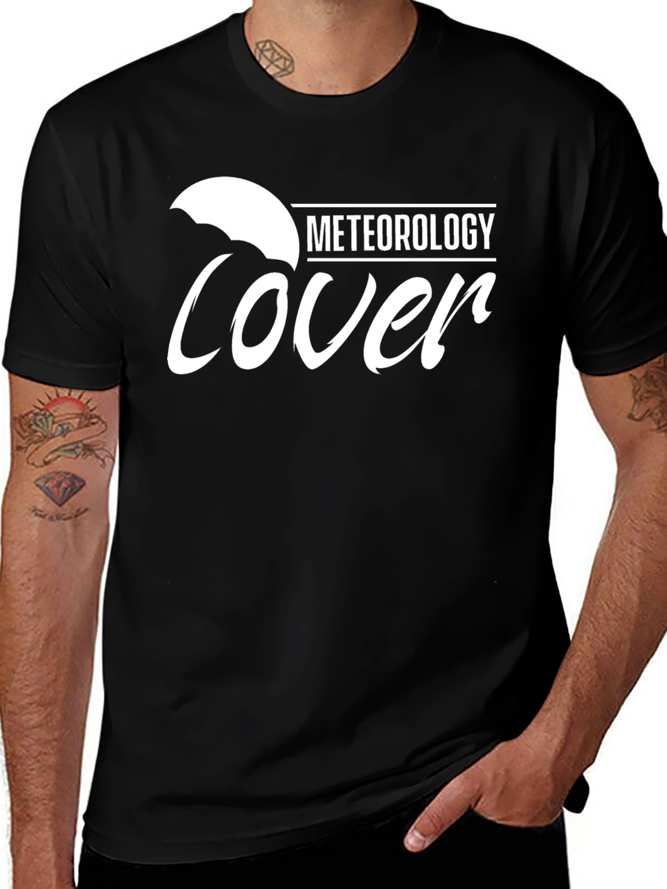 Variant 6 of Meteorology Lover Black T-Shirt