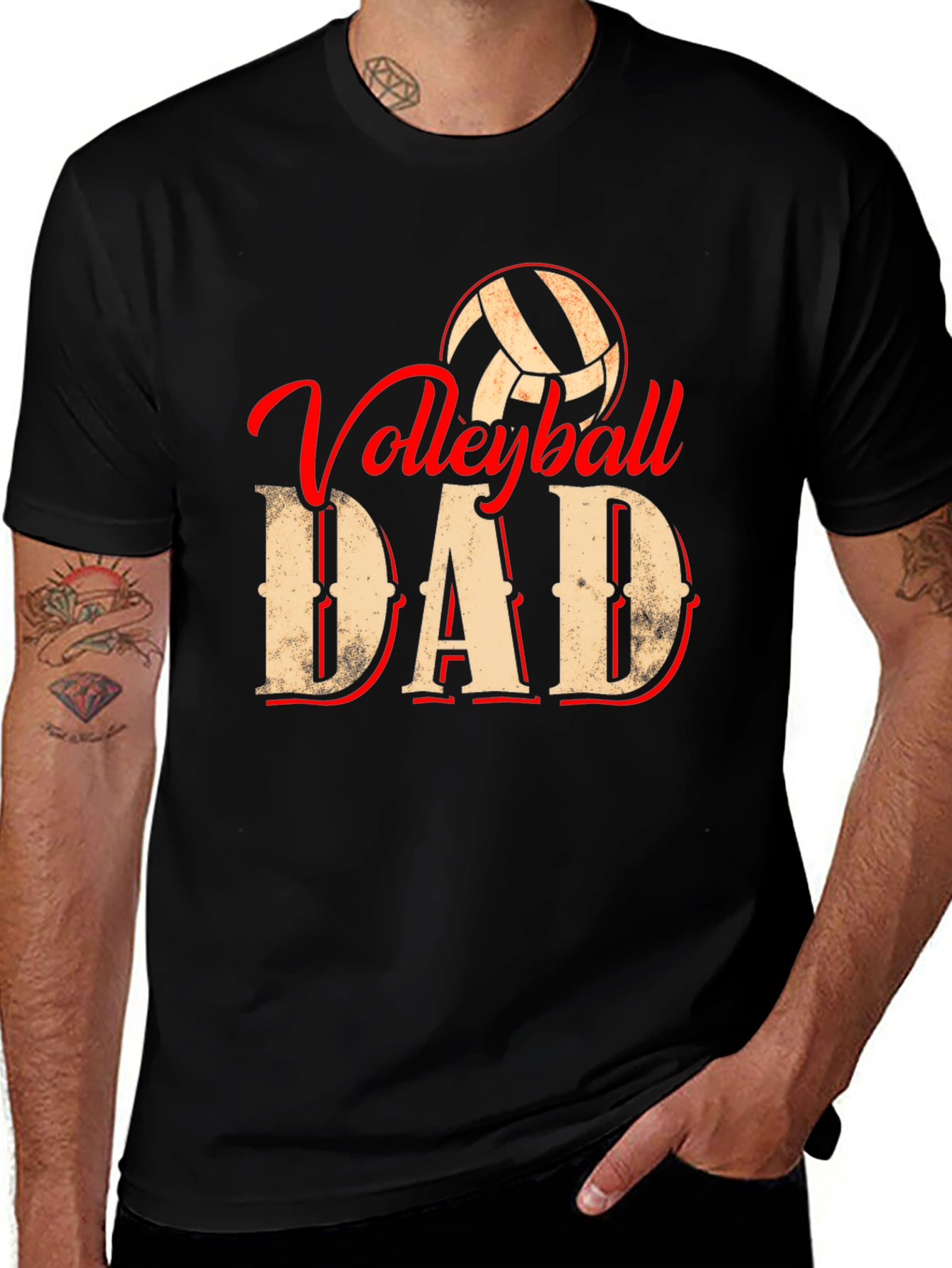 Variant 7 of Volleyball Dad Graphic T-Shirt