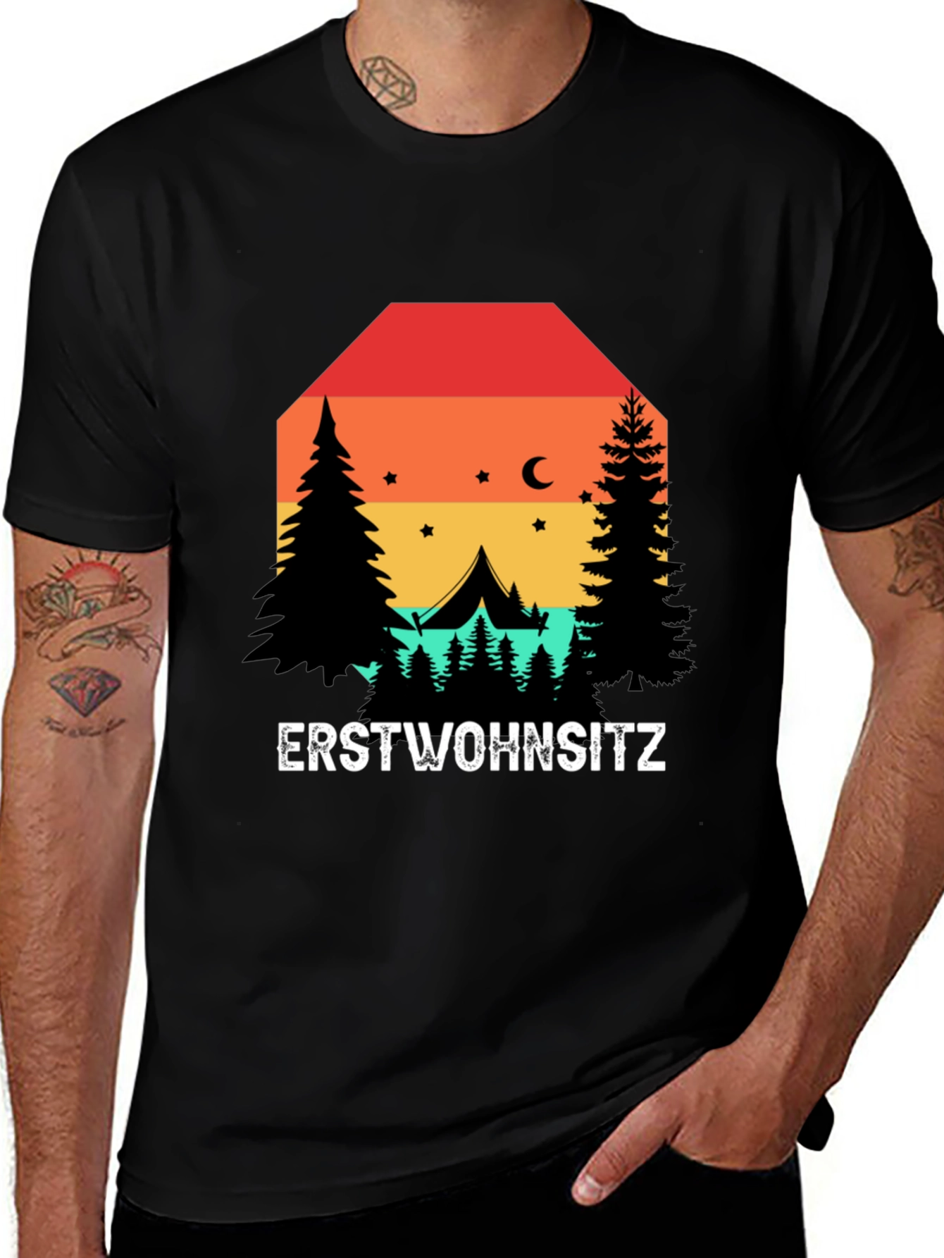 Variant 5 of Camping T-Shirt - Erstwohnsitz 