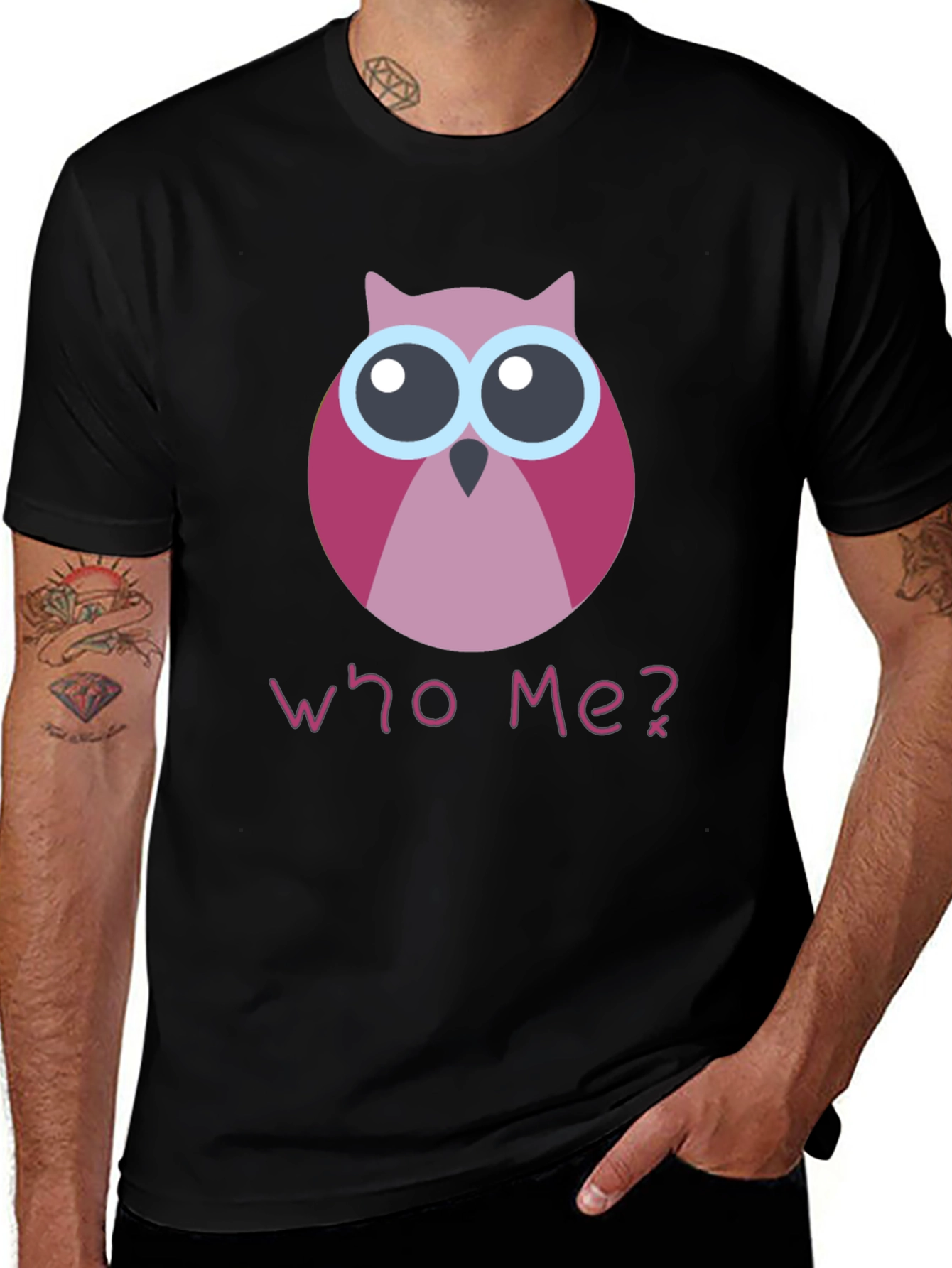 Variant 18 of Who Me? Owl Graphic T-Shirt