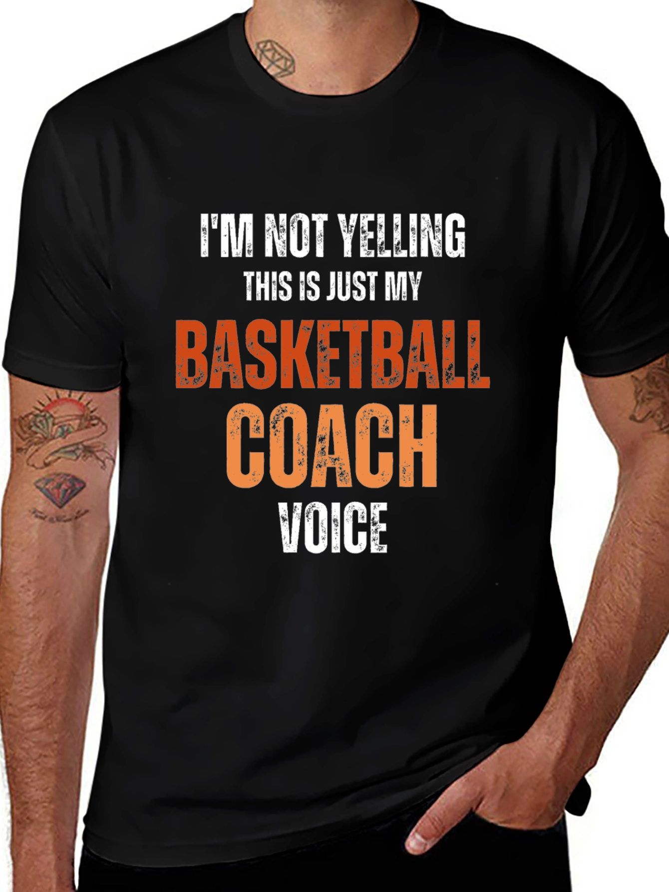Variant 3 of Basketball Coach Voice T-Shirt