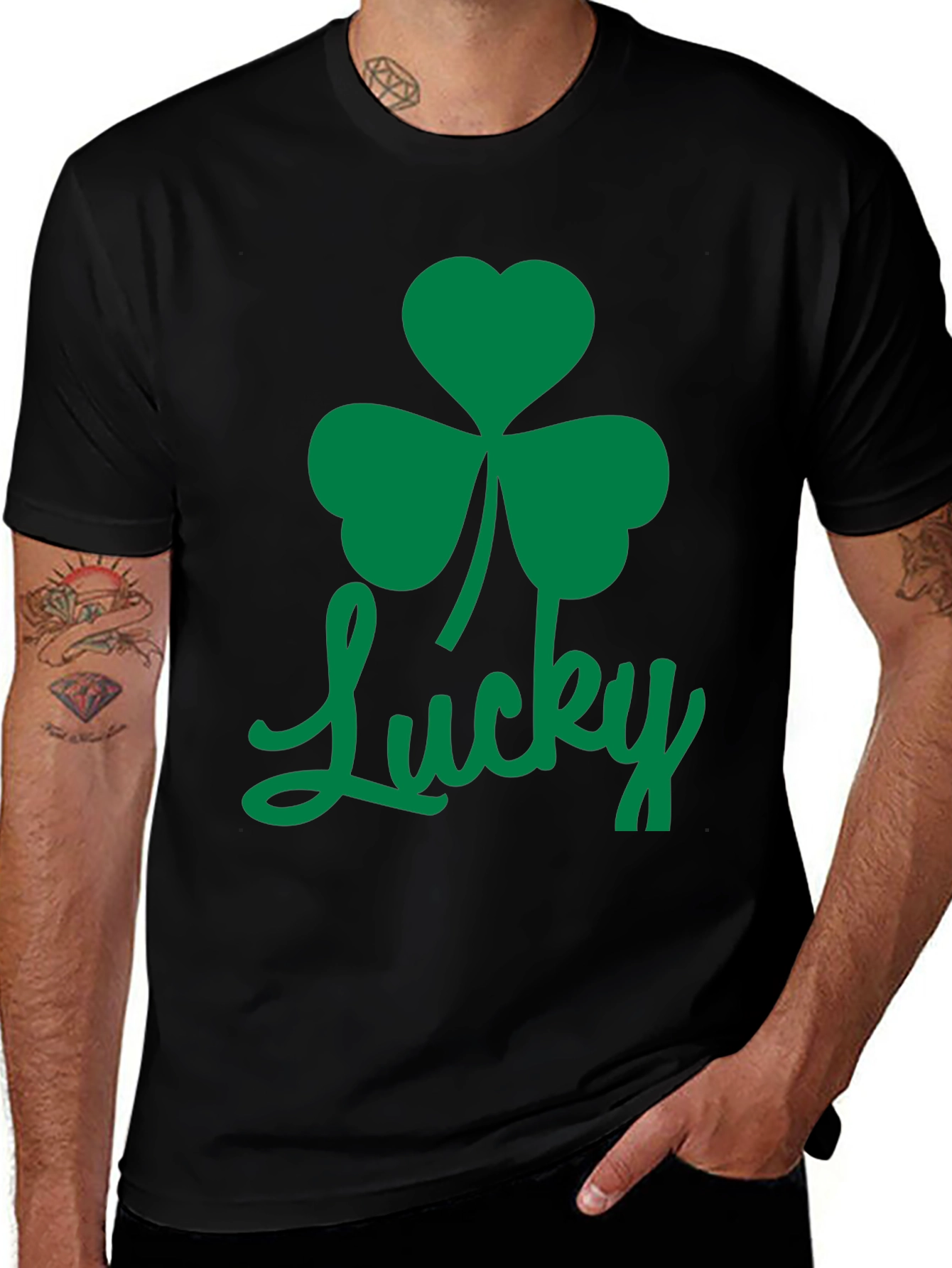 Variant 29 of Lucky Shamrock Graphic T-Shirt