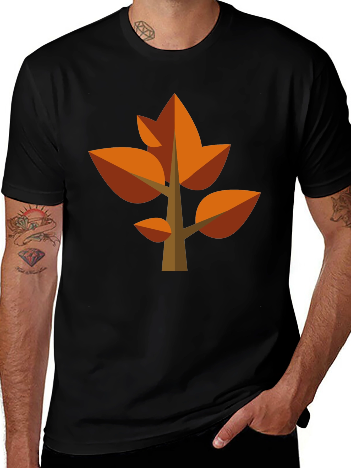 Variant 28 of Modern Geometric Tree Graphic Tee