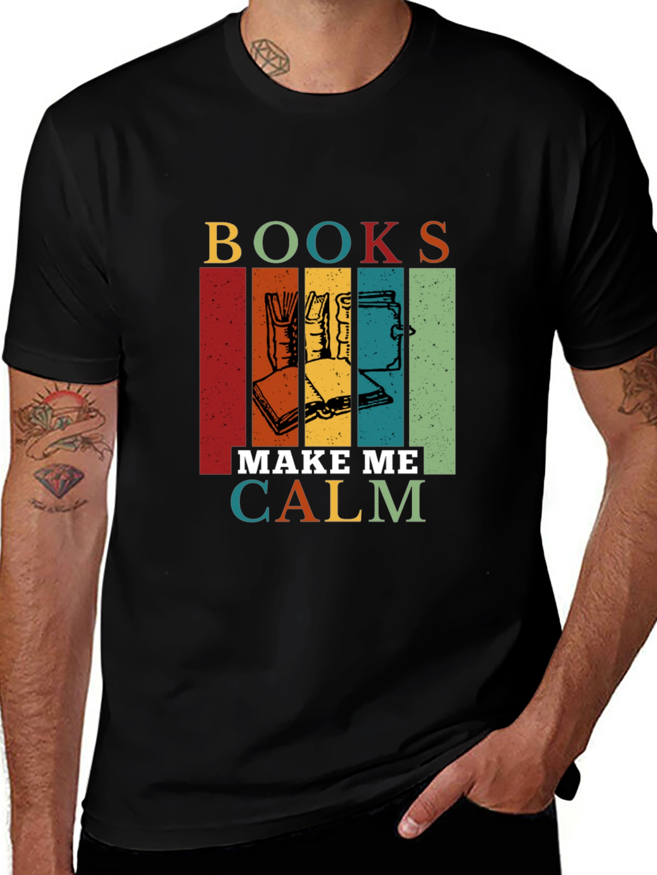 Variant 24 of Books Make Me Calm T-Shirt