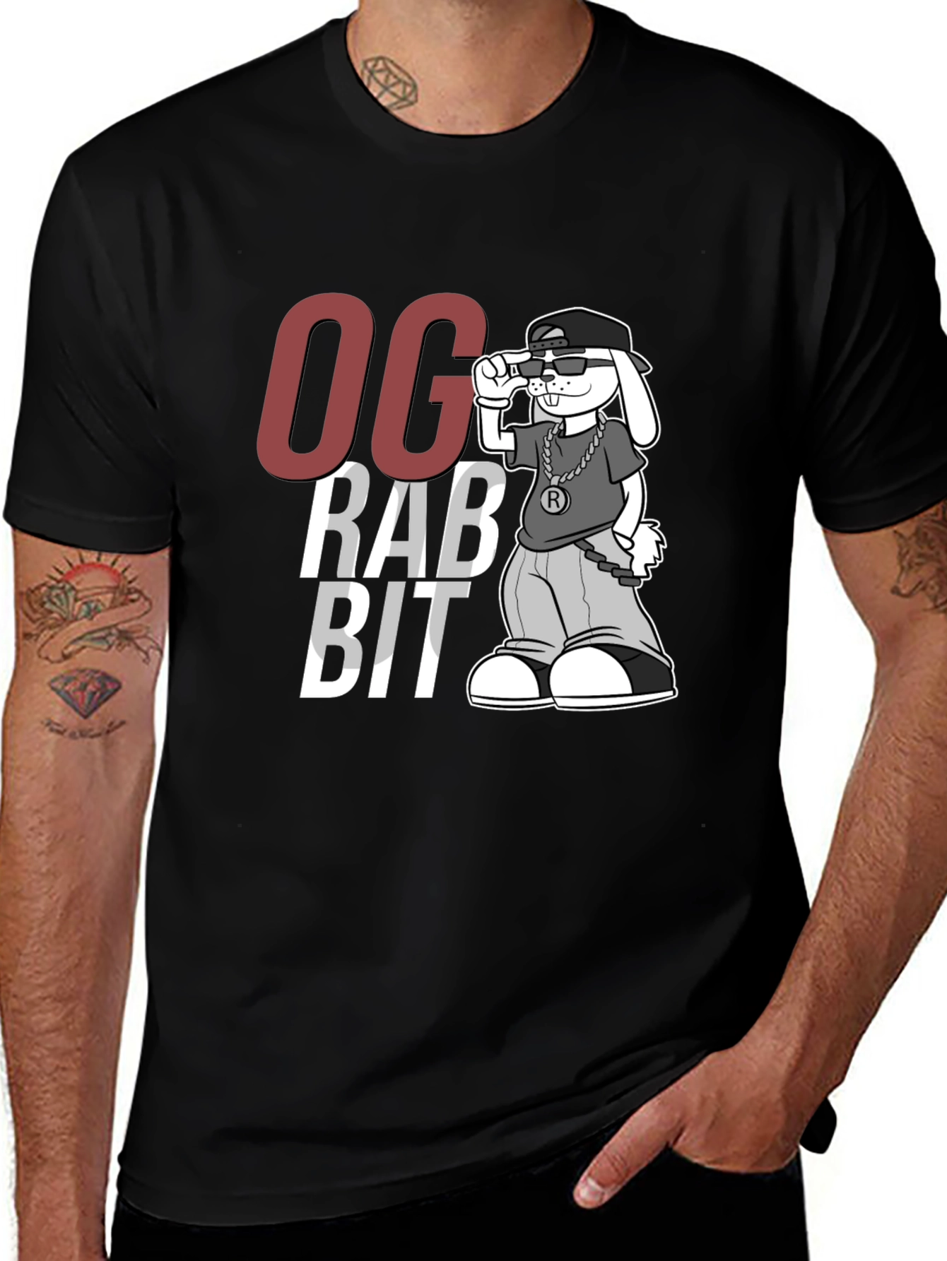 Variant 11 of OG Rabbit T-Shirt - Cool Cartoon Graphic Tee