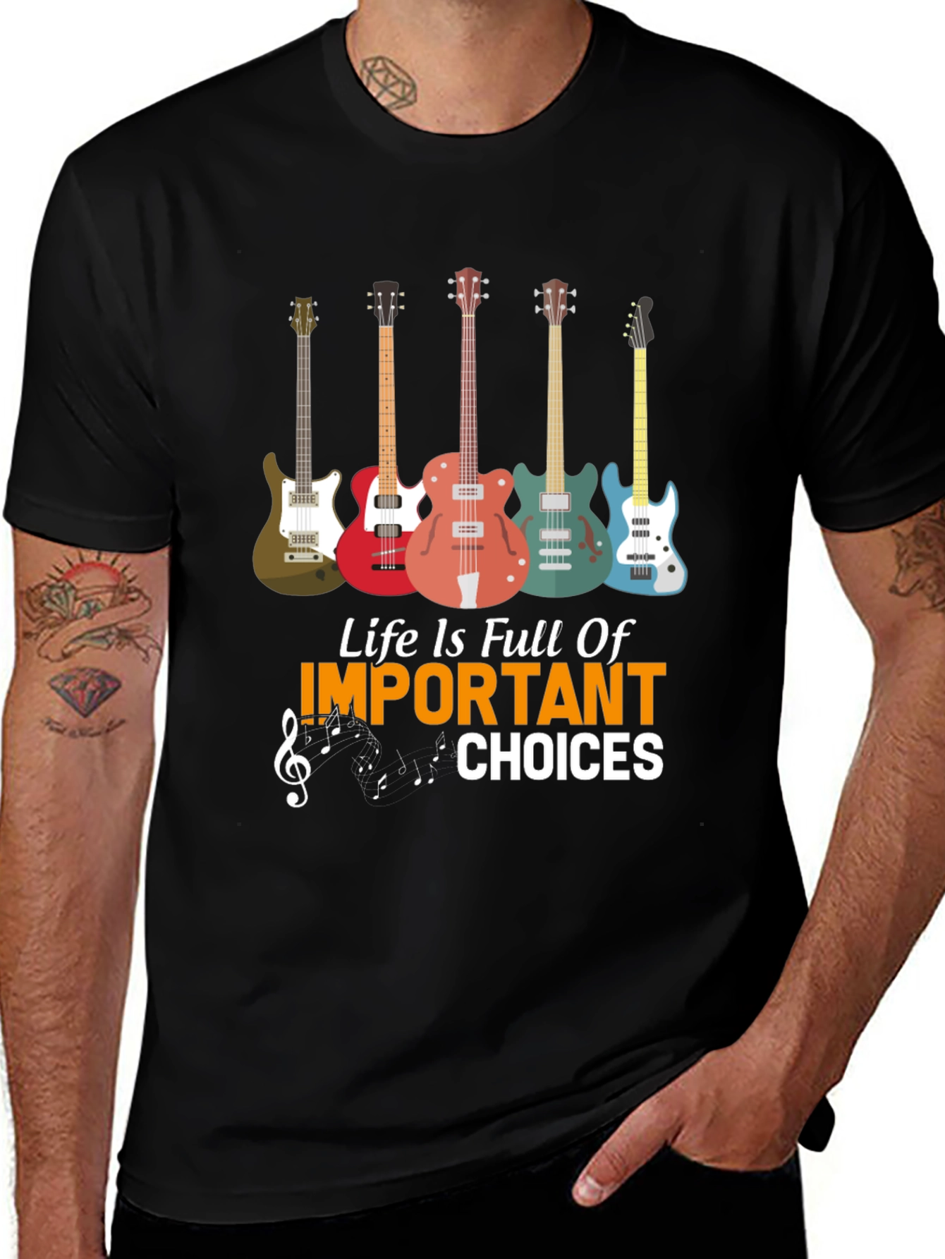Variant 13 of Guitar Life Choices Graphic Tee - Music Lover