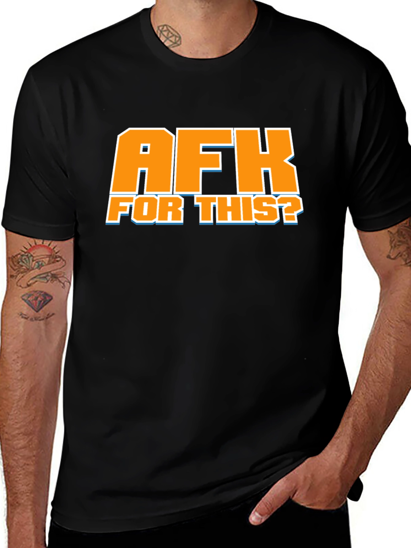 Variant 29 of AFK For This? Graphic Tee - Gamer Humor Shirt