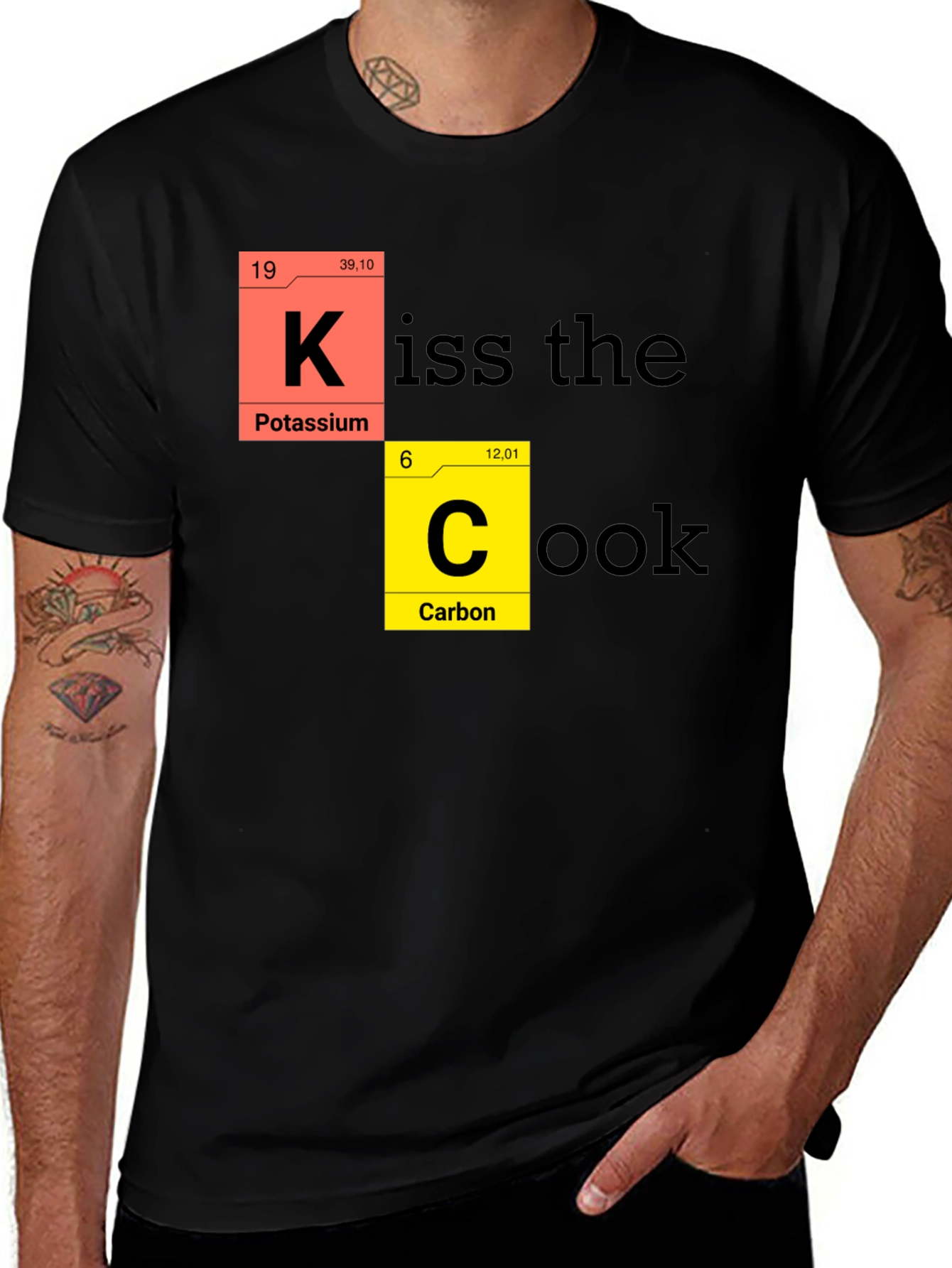 Kiss the Cook Chemistry T-Shirt - Black
