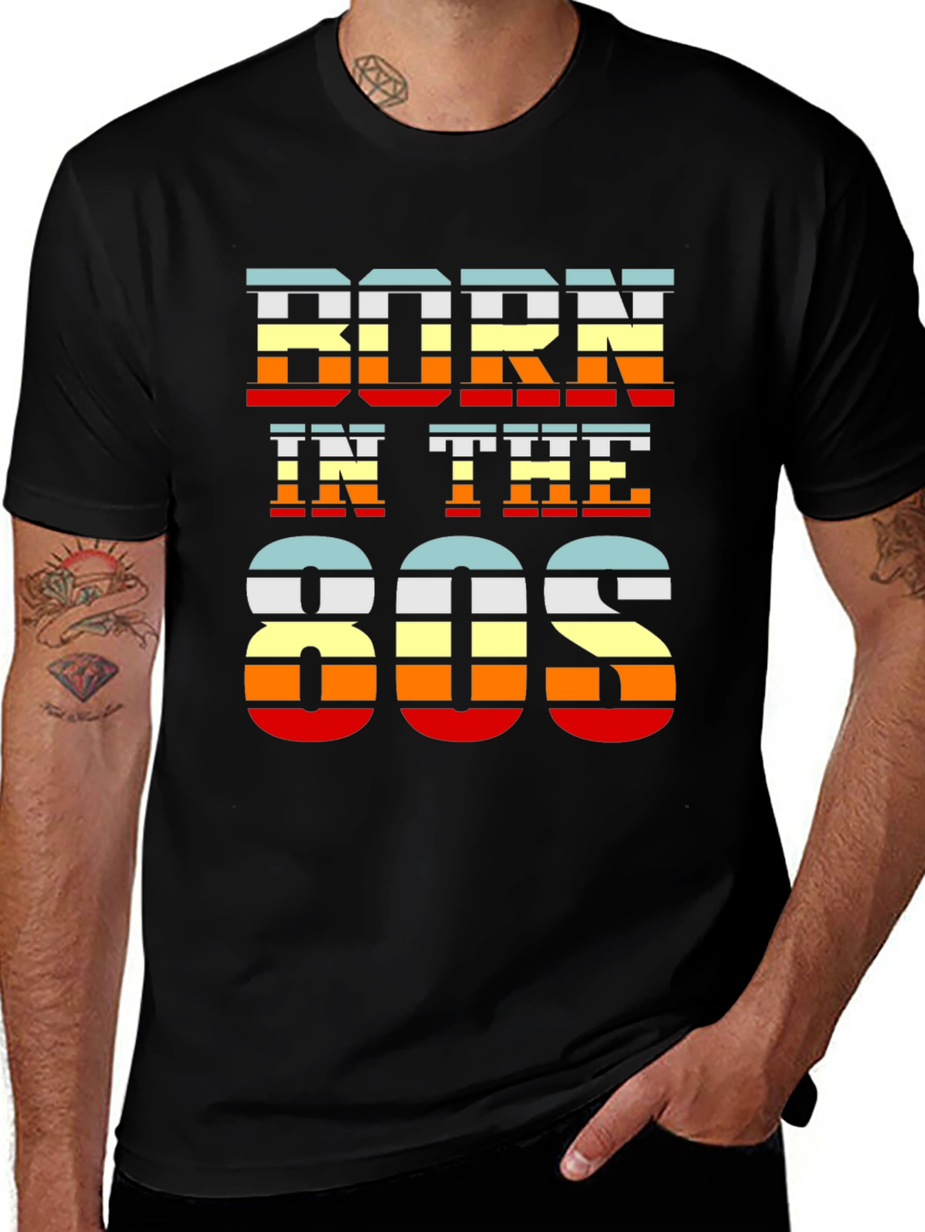 Variant 25 of Born in the 80s Retro T-Shirt