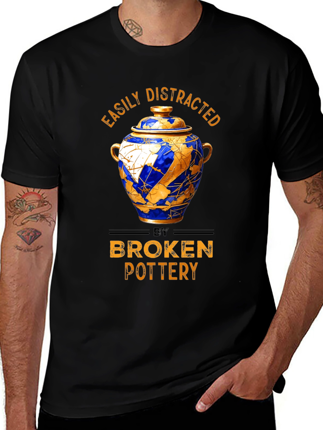 Variant 8 of Easily Distracted by Broken Pottery T-Shirt