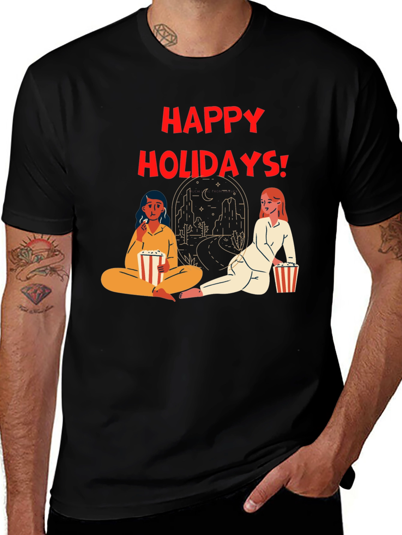 Variant 17 of Happy Holidays Graphic T-Shirt