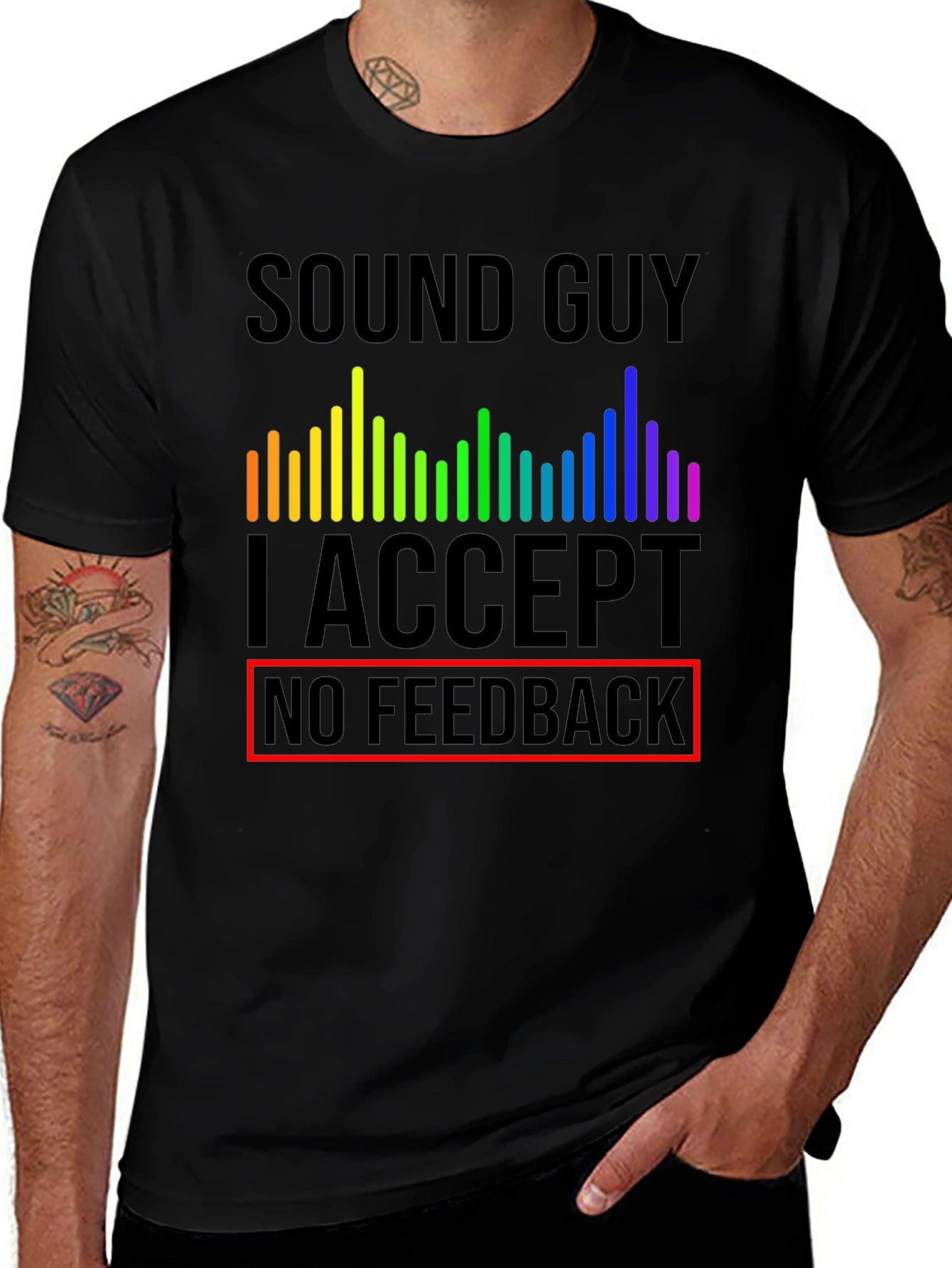 Variant 19 of Sound Guy No Feedback T-Shirt