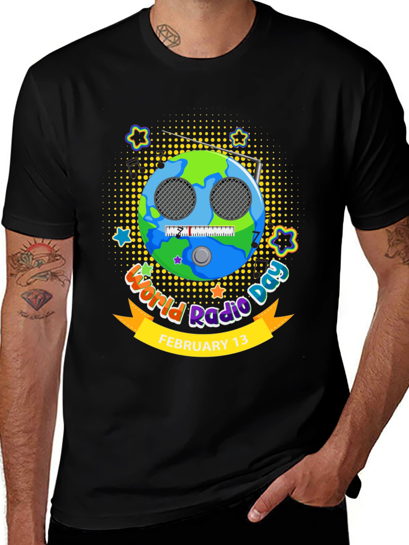 Variant 21 of World Radio Day Graphic T-Shirt