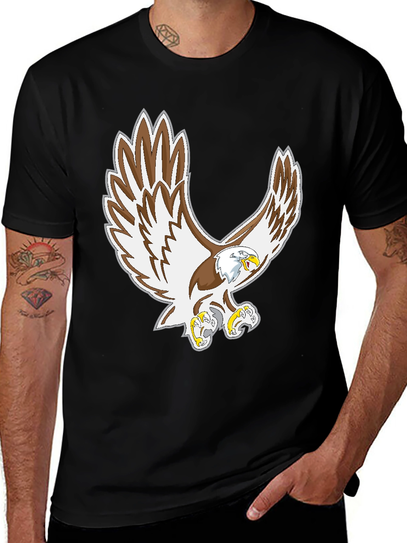 Black Eagle Graphic Tee - Men's Short Sleeve