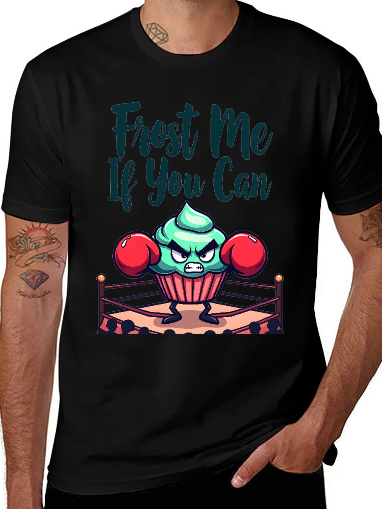Variant 22 of Frost Me If You Can - Funny Boxing Cupcake T-Shirt