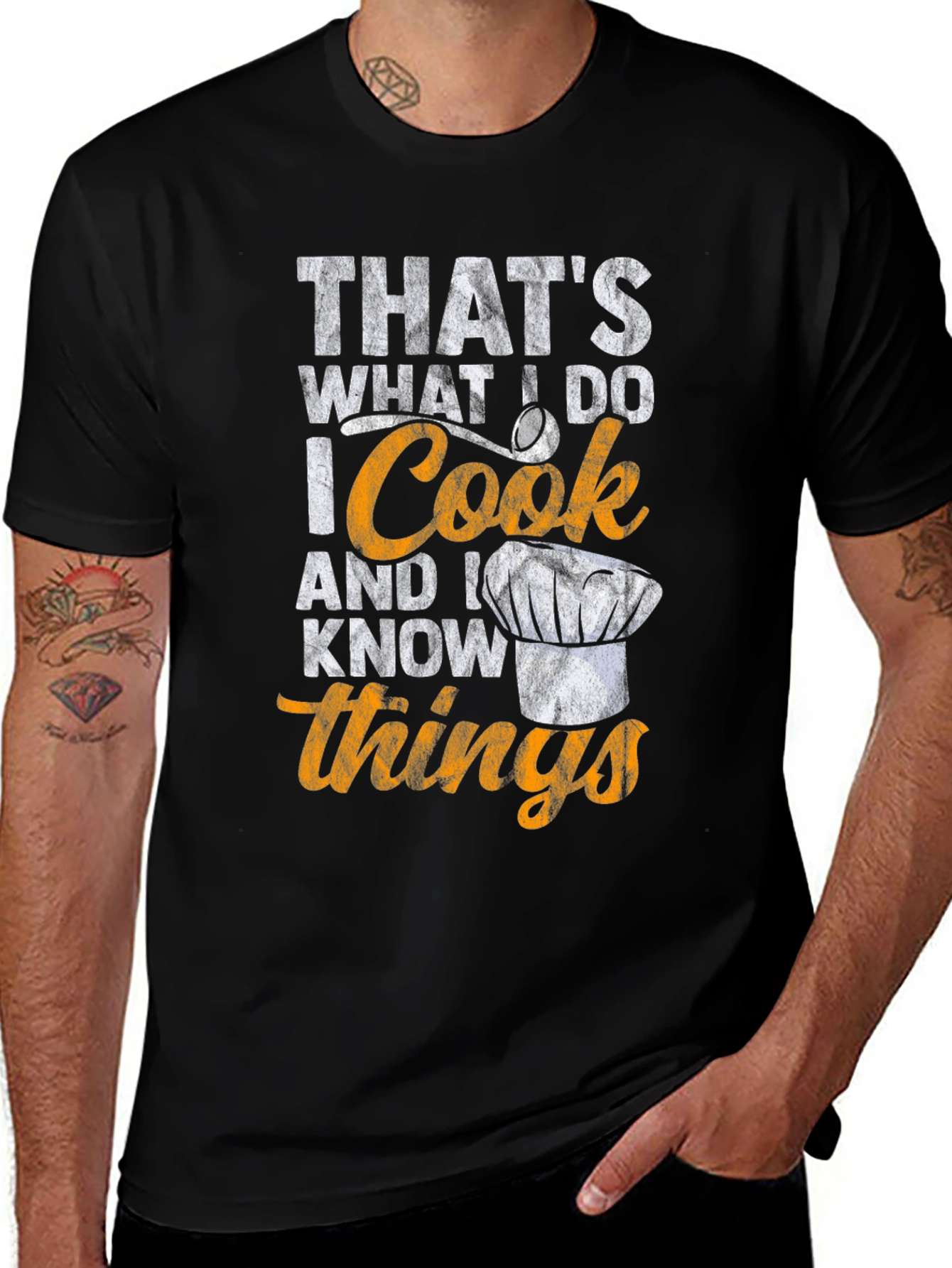 That's What I Do I Cook and I Know Things Chef T-Shirt