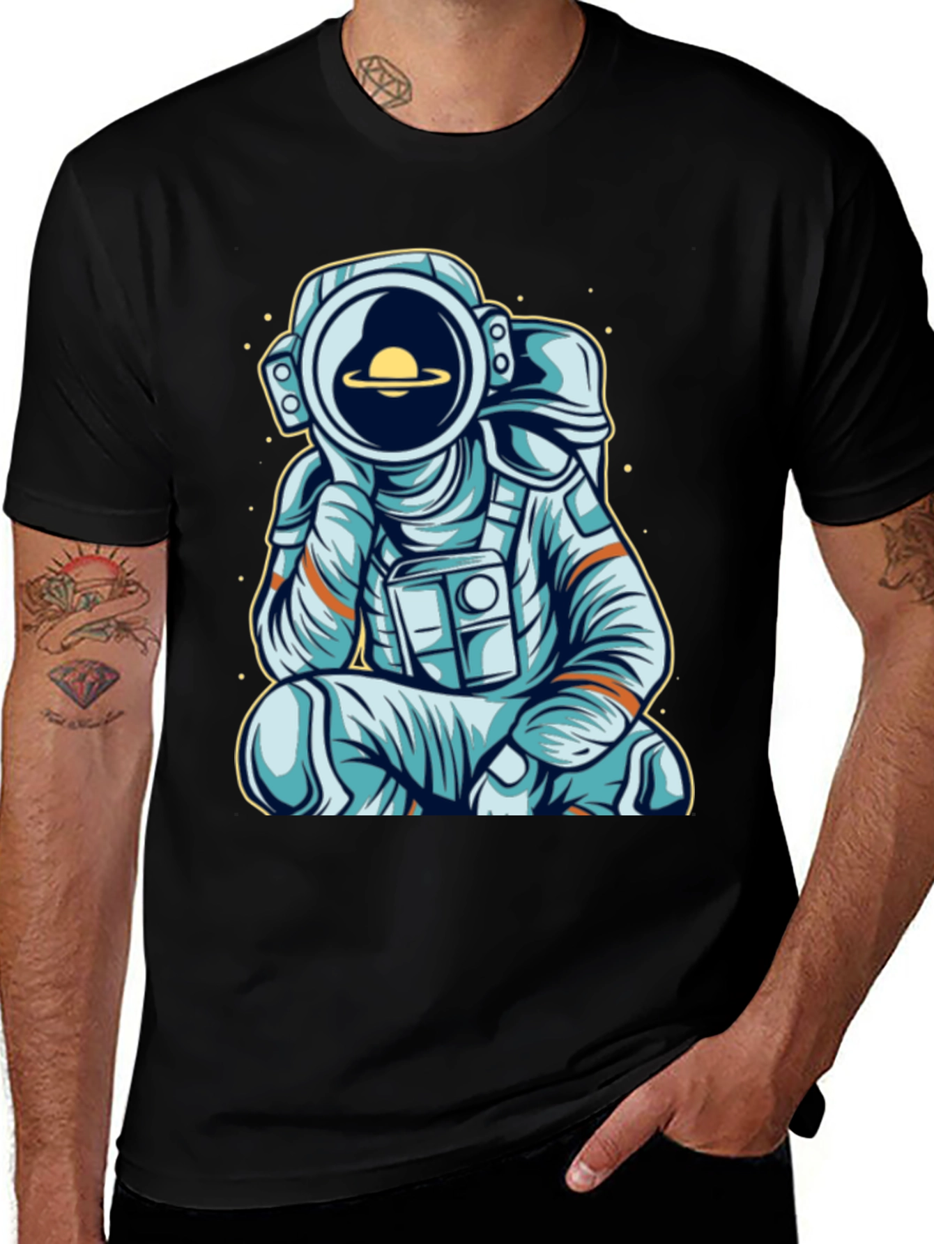 Variant 8 of Astronaut Graphic Tee - Space Lover's Shirt