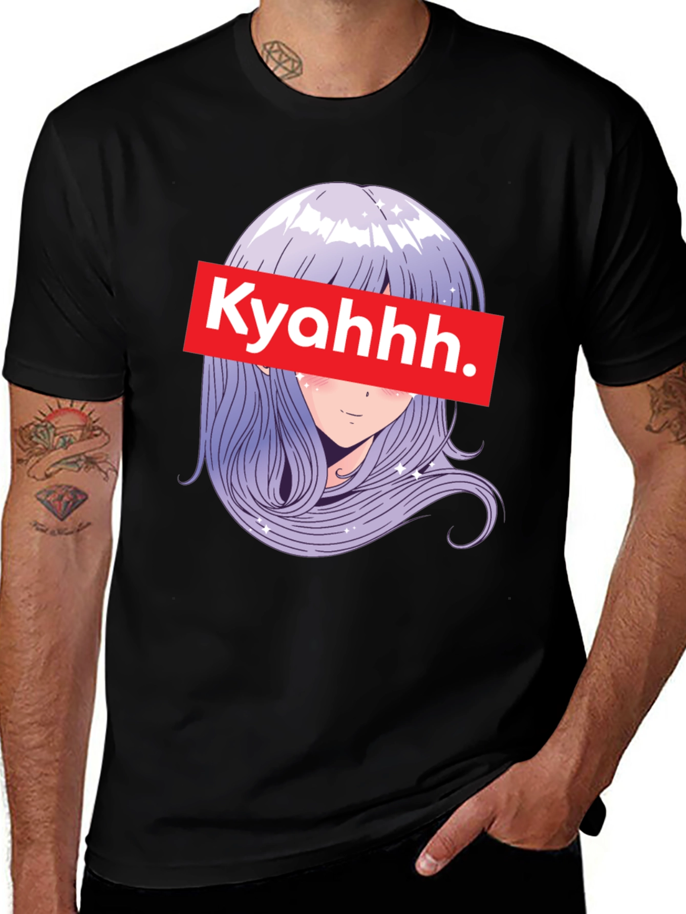 Variant 15 of Anime Girl Graphic Tee - Kyahhh Supreme Style
