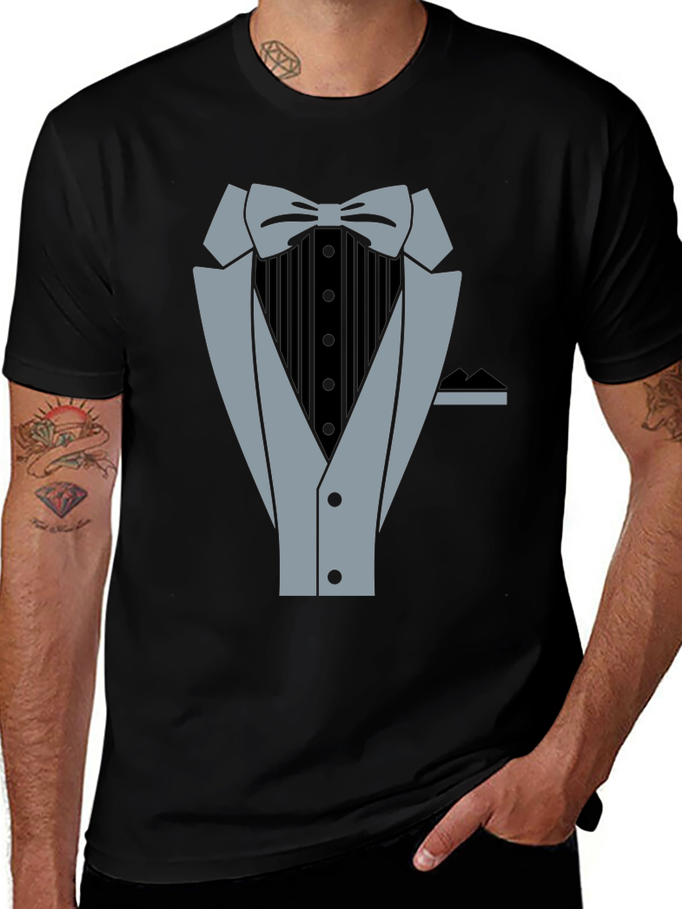 Variant 14 of Tuxedo T-Shirt - Novelty Formal Wear Design Tee
