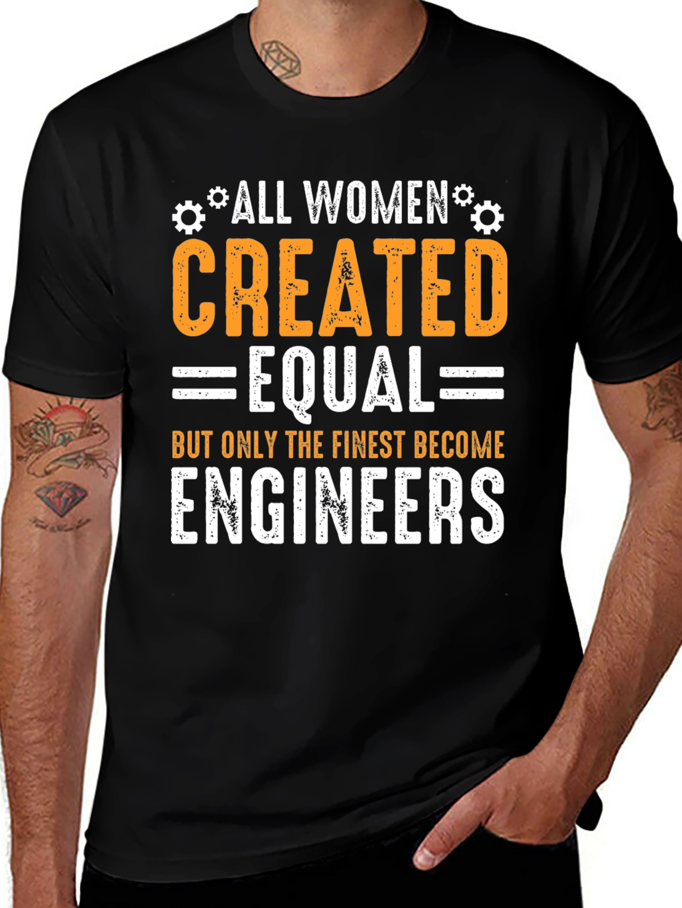 Variant 18 of All Women Created Equal Engineer T-Shirt