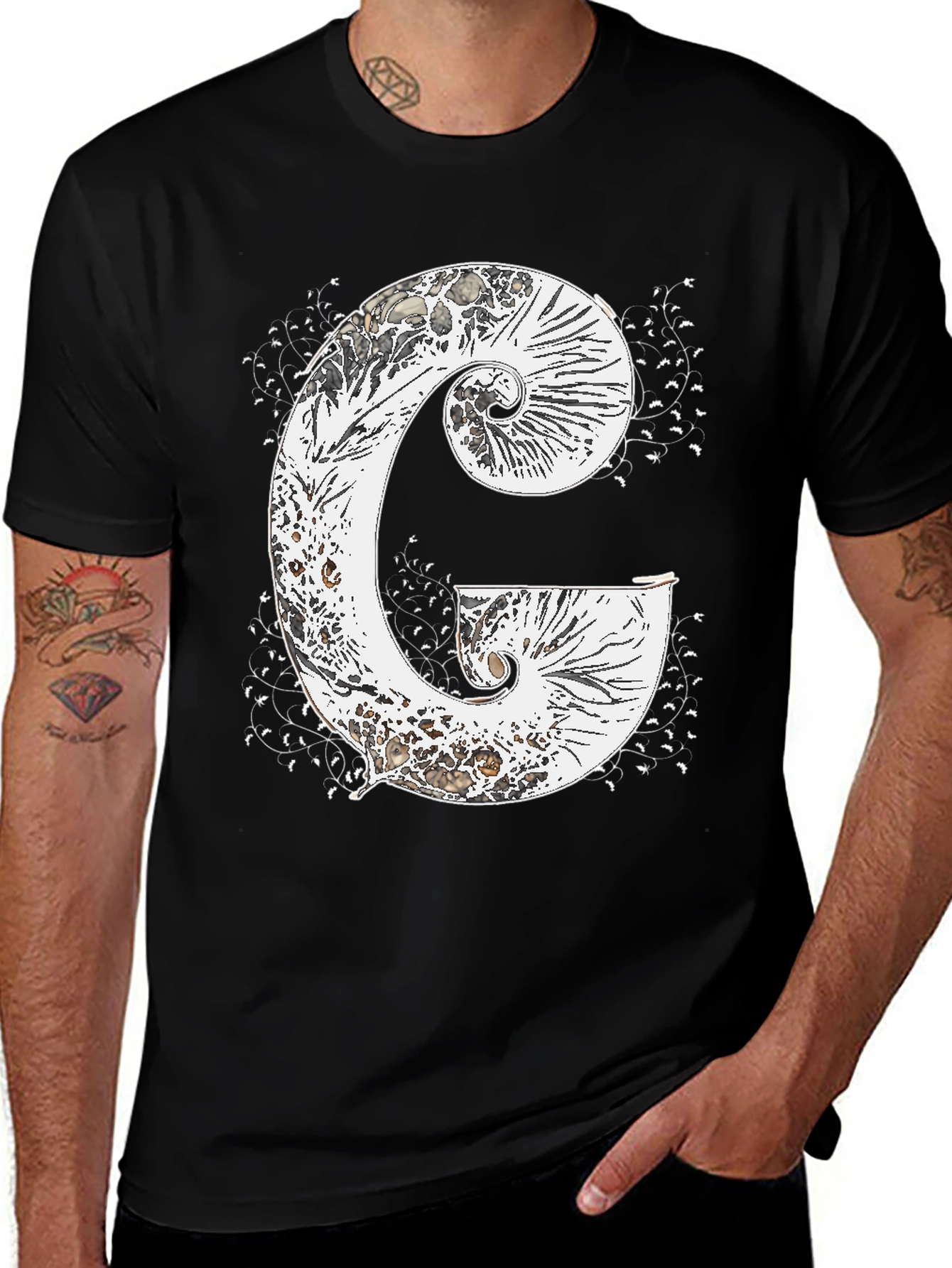 Variant 20 of Letter "G" Graphic T-Shirt - Unique Design