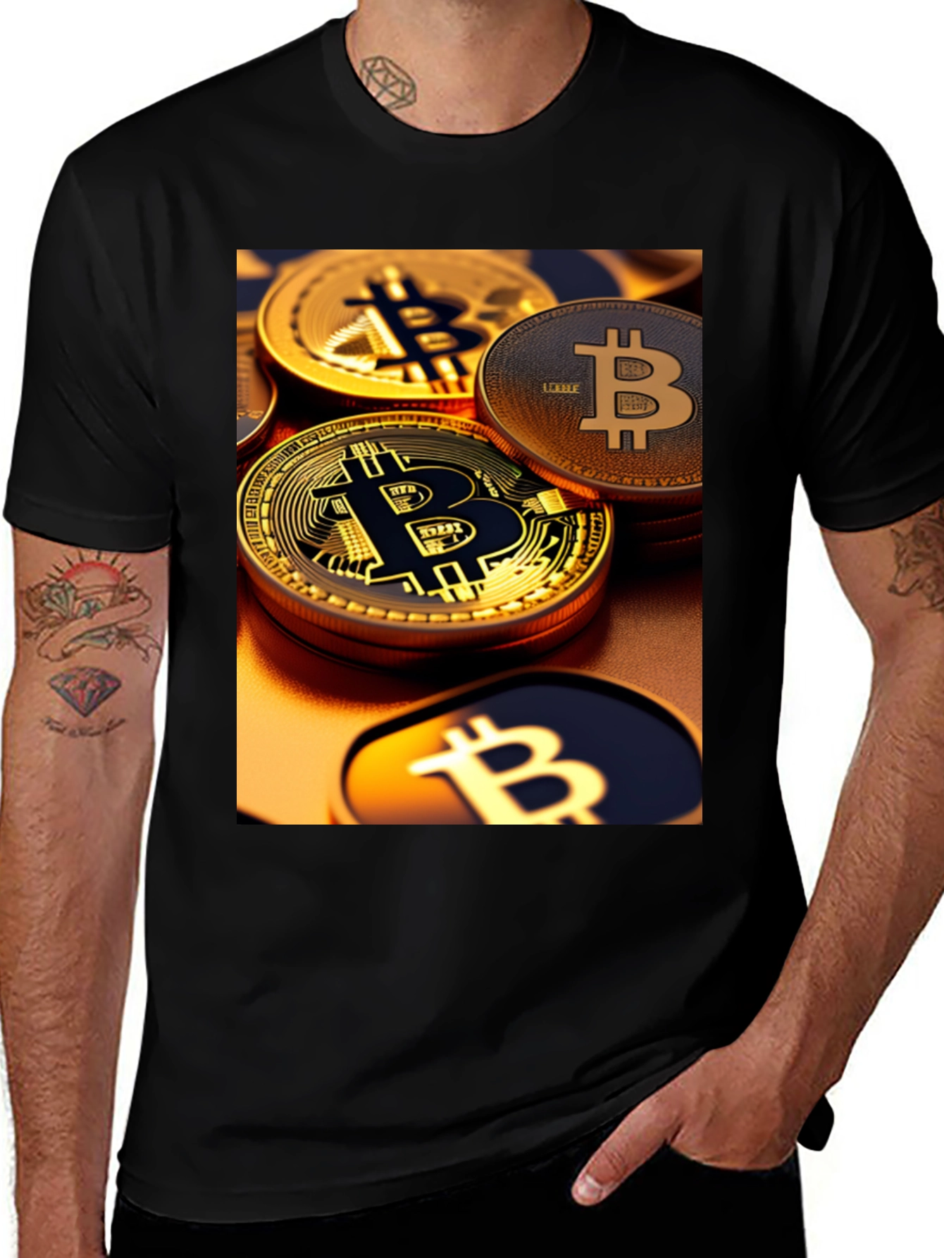 Variant 20 of Bitcoin Graphic Tee - Crypto Coin Design