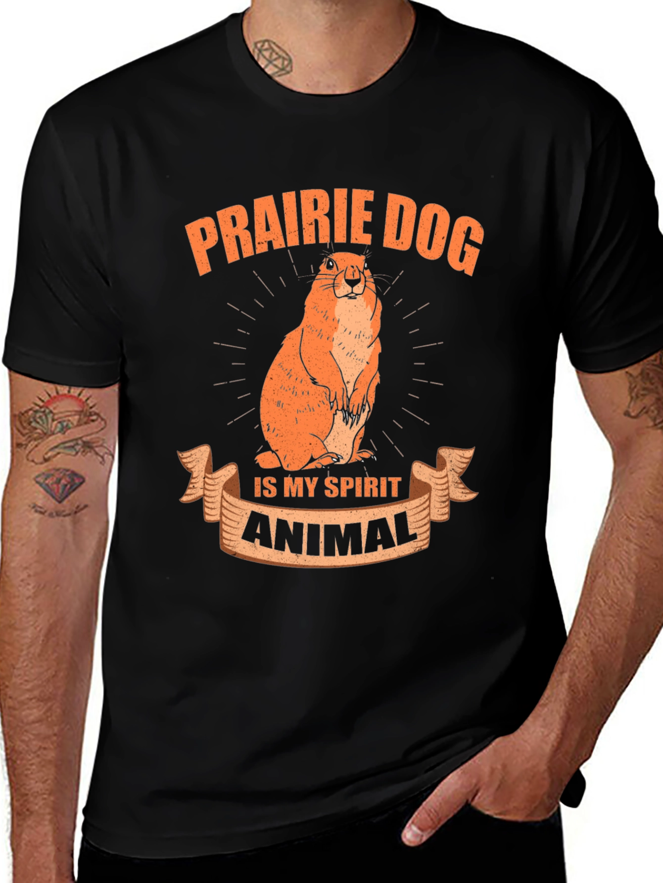 Prairie Dog Spirit Animal Graphic Tee - Soft Cotton