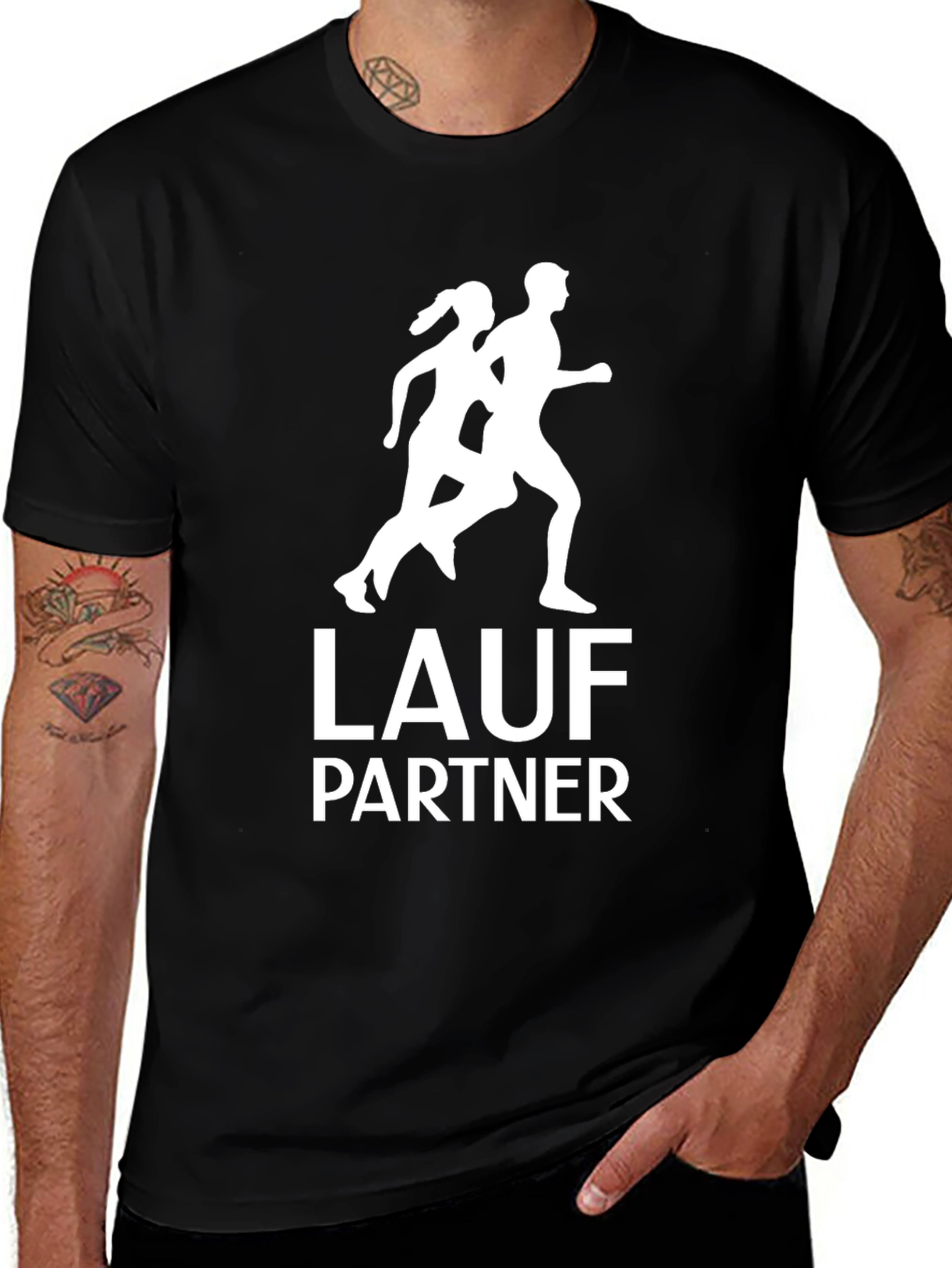 Lauf Partner Running T-Shirt - Black, Unisex