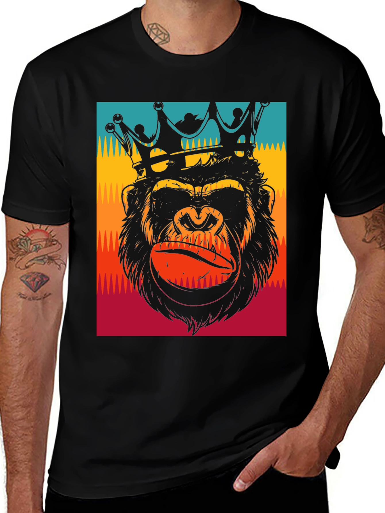 Variant 15 of King Gorilla Graphic Tee - Modern Style