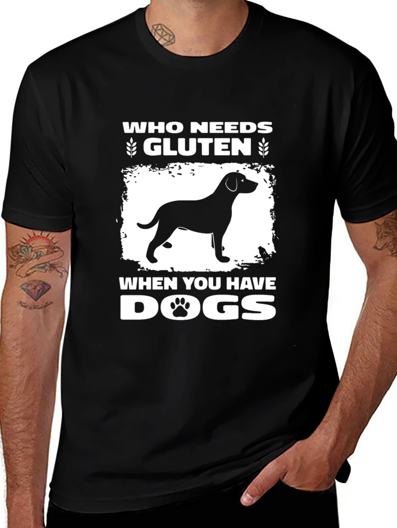 Variant 3 of Who Needs Gluten When You Have Dogs T-Shirt