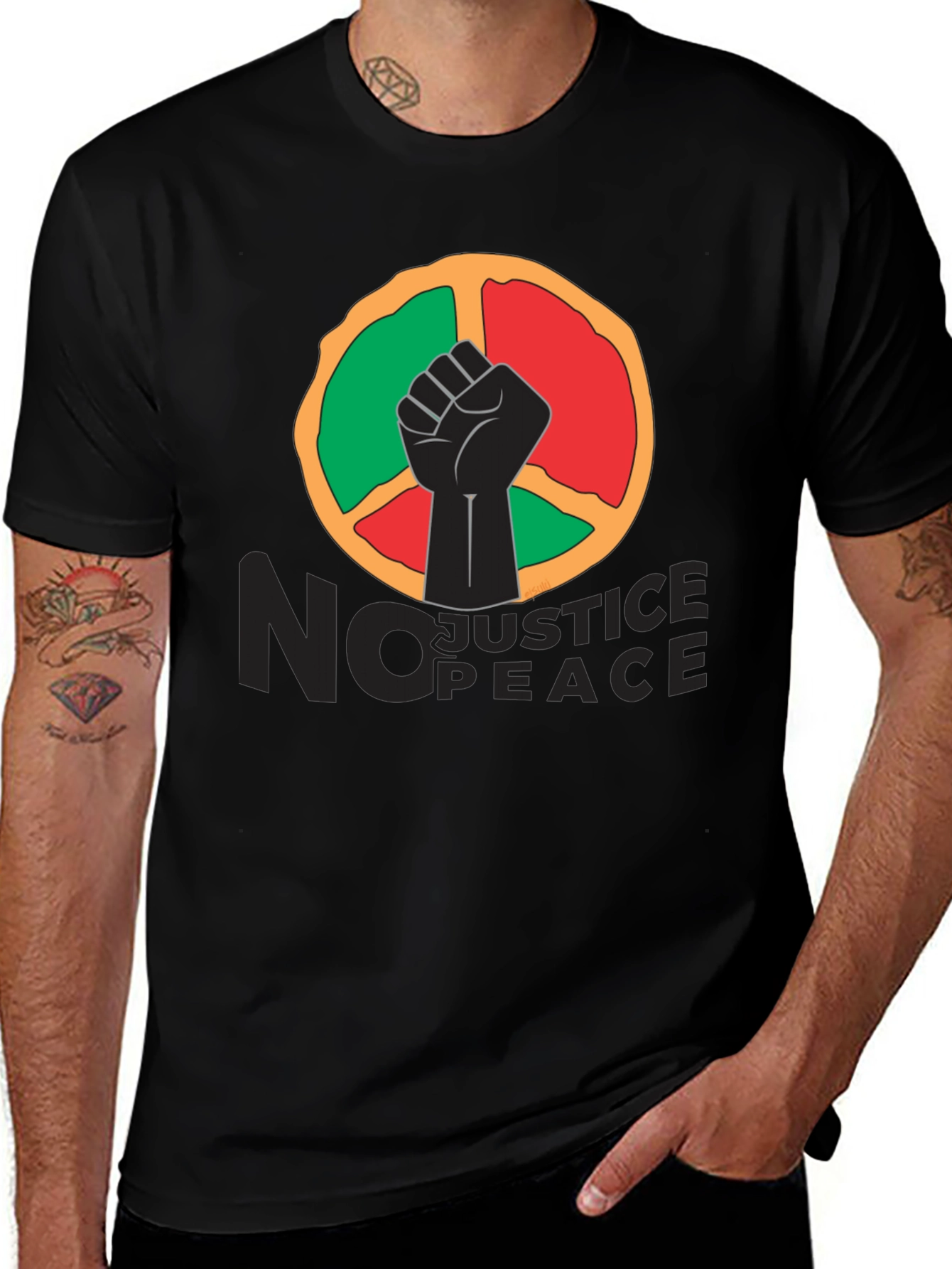 No Justice No Peace Graphic T-Shirt