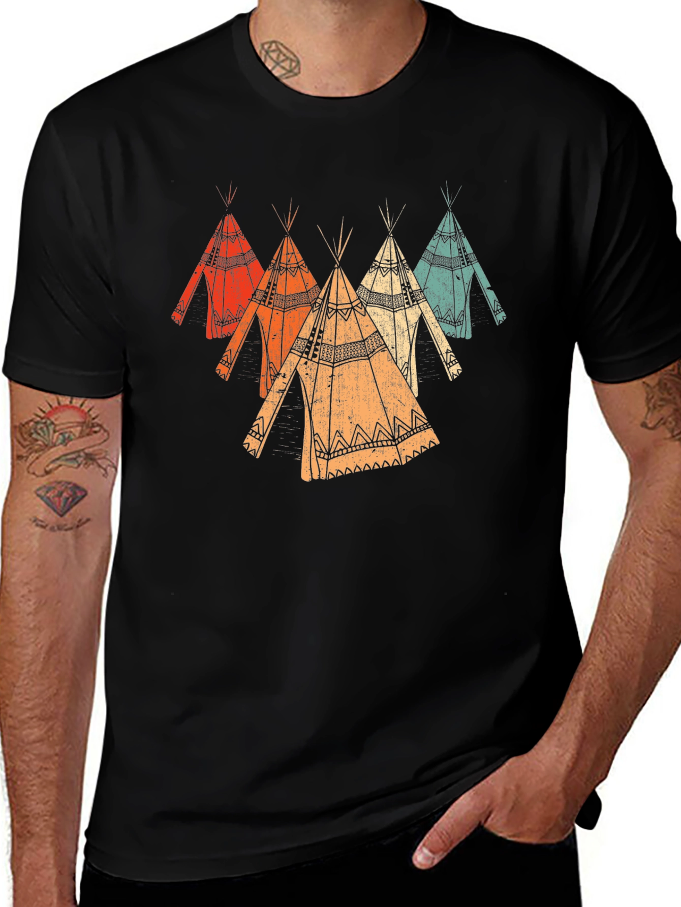Variant 6 of Vintage Teepee Graphic T-Shirt