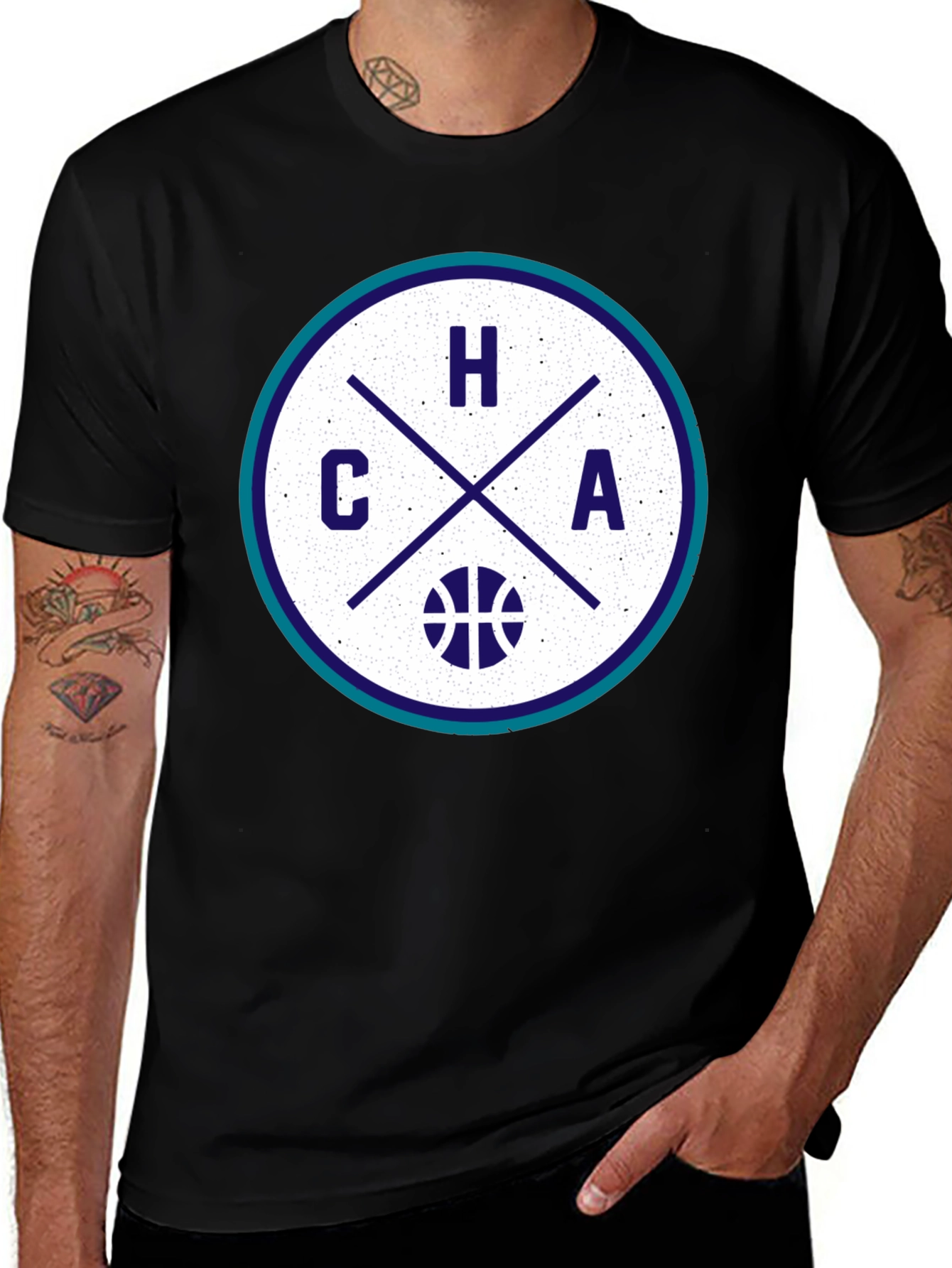 Variant 20 of Charlotte Hornets Inspired Graphic Tee