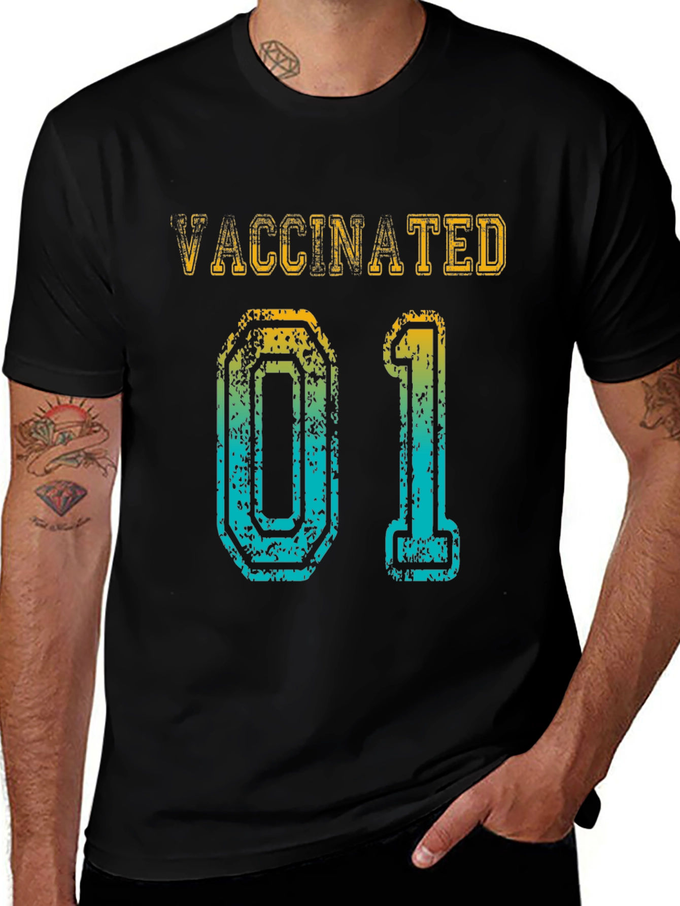 Variant 30 of Vaccinated 01 Graphic T-Shirt - Unisex
