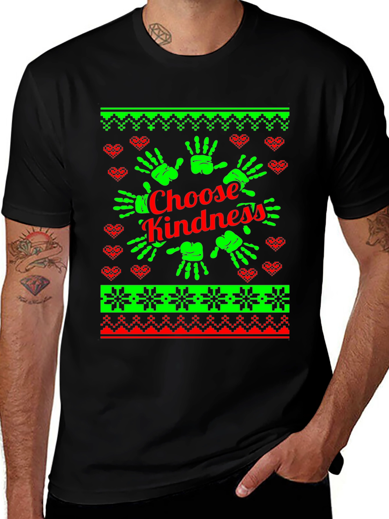 Choose Kindness Ugly Christmas Sweater T-Shirt
