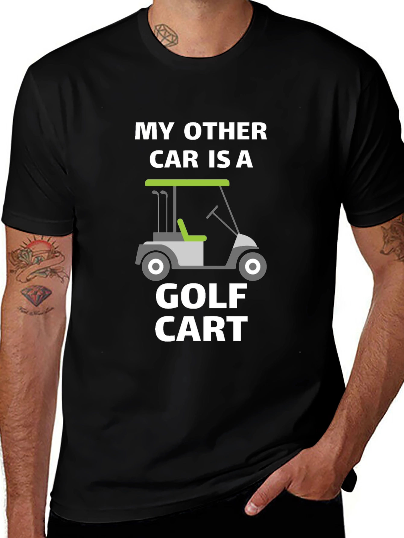 Variant 15 of My Other Car is a Golf Cart T-Shirt