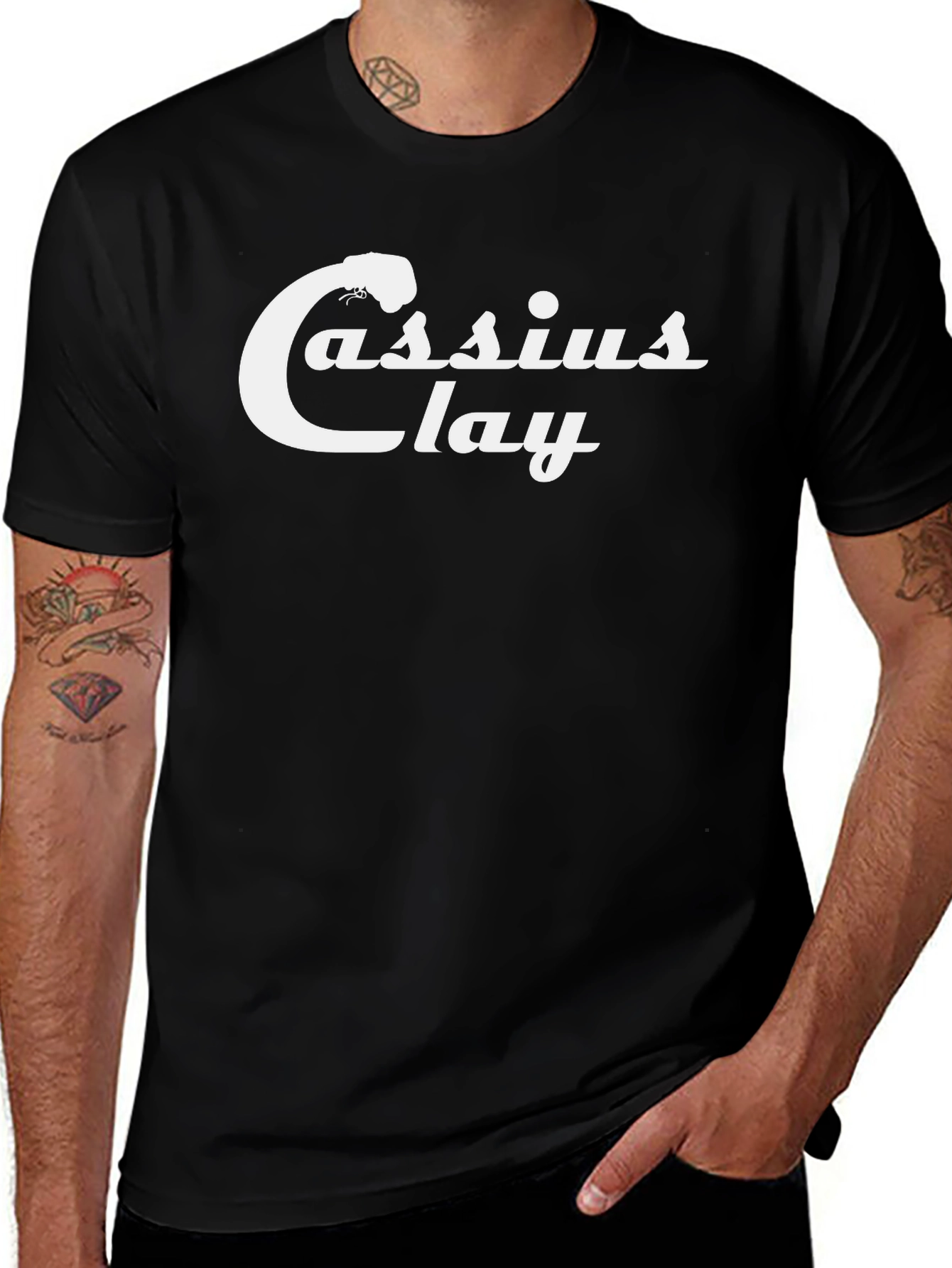 Variant 2 of Cassius Clay Graphic T-Shirt - Black