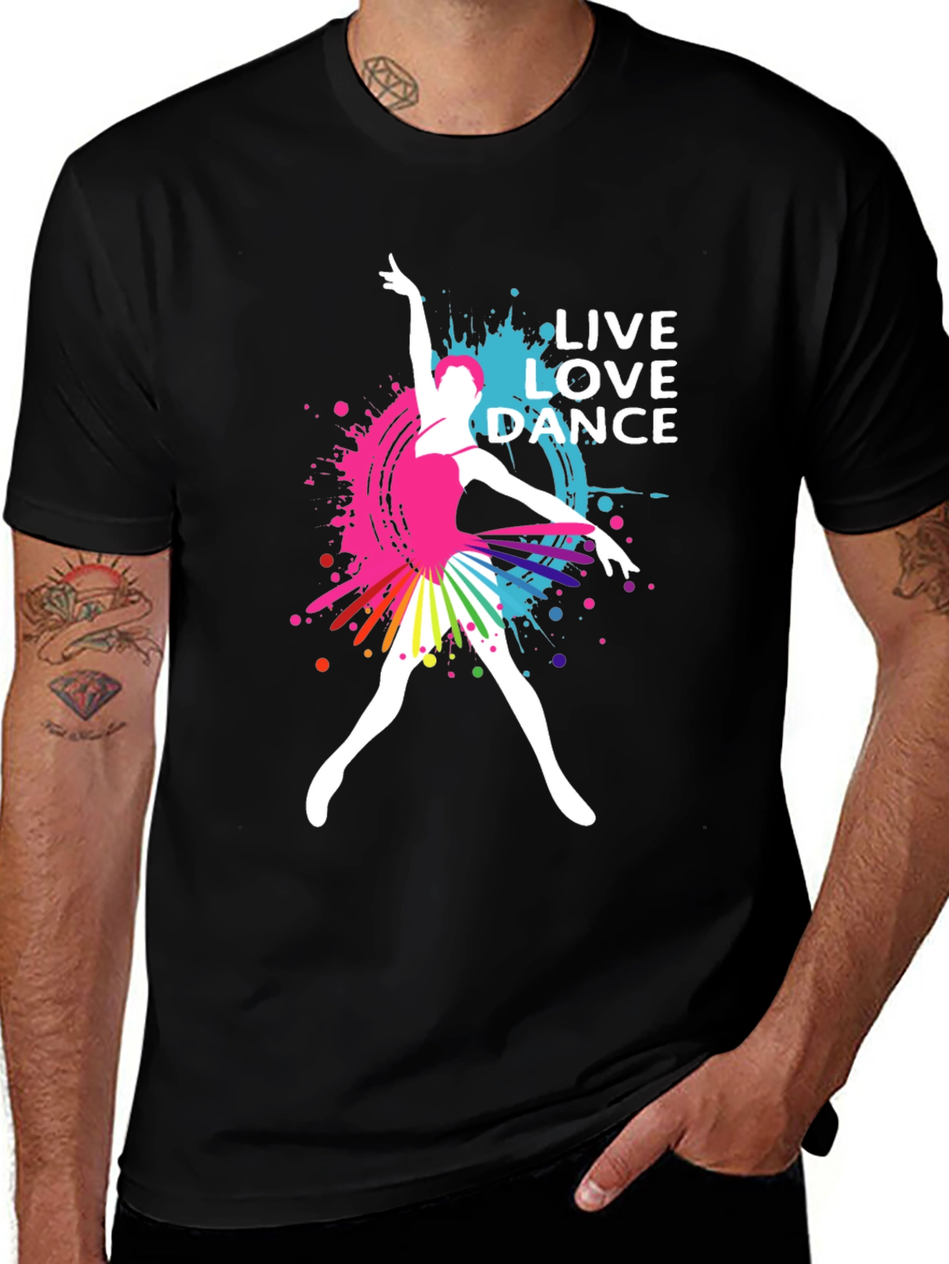 Black Live Love Dance T-Shirt main image