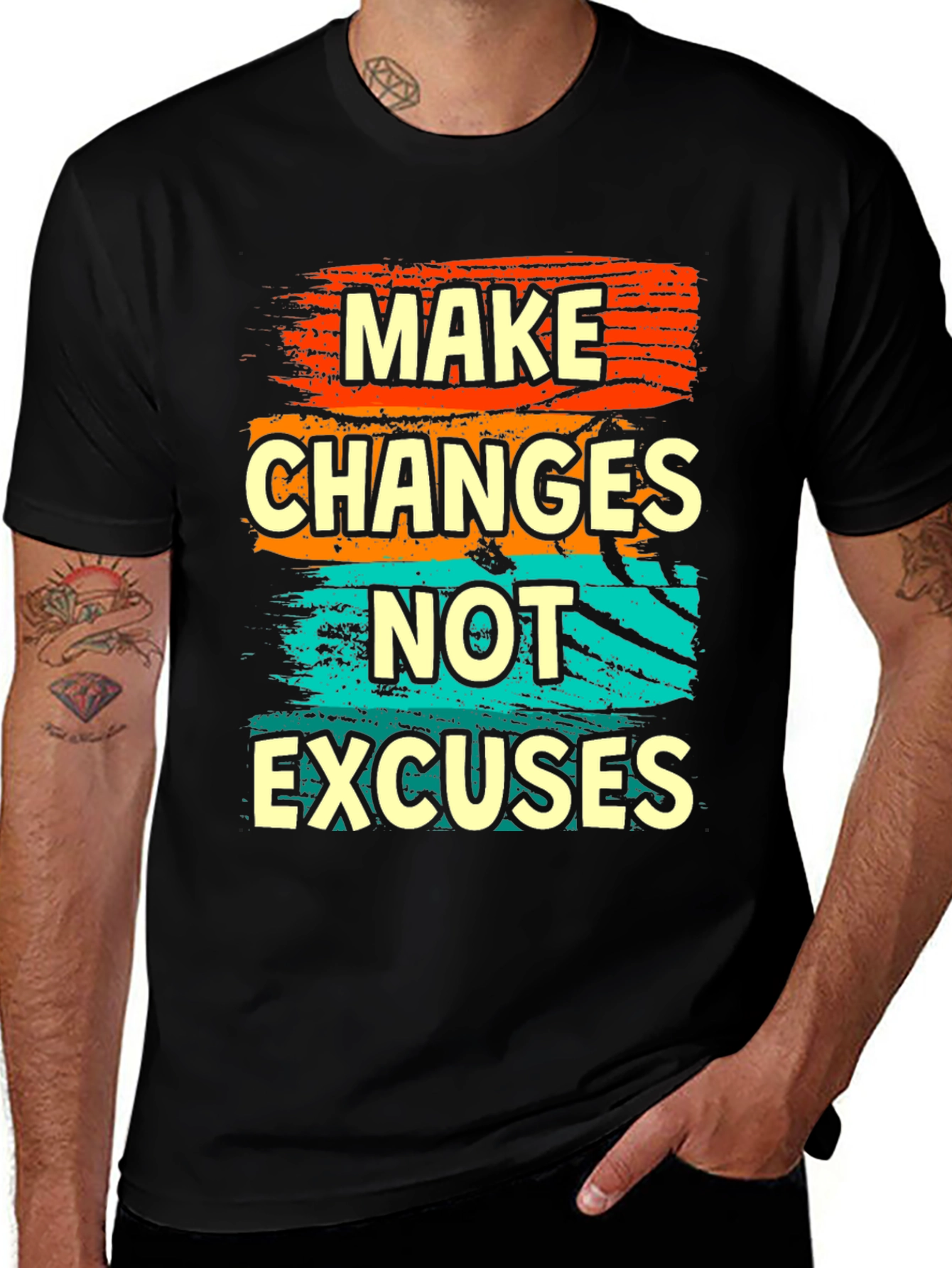 Variant 14 of Make Changes Not Excuses Graphic T-Shirt