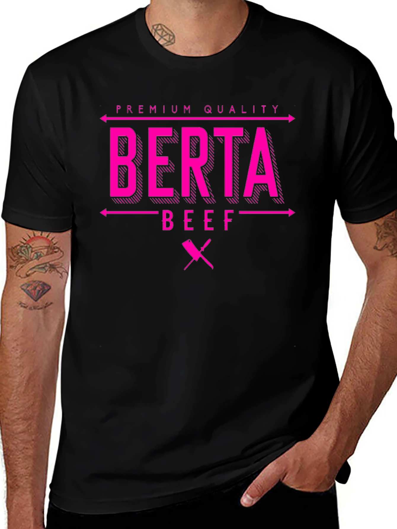 Berta Beef Premium Quality Black T-Shirt