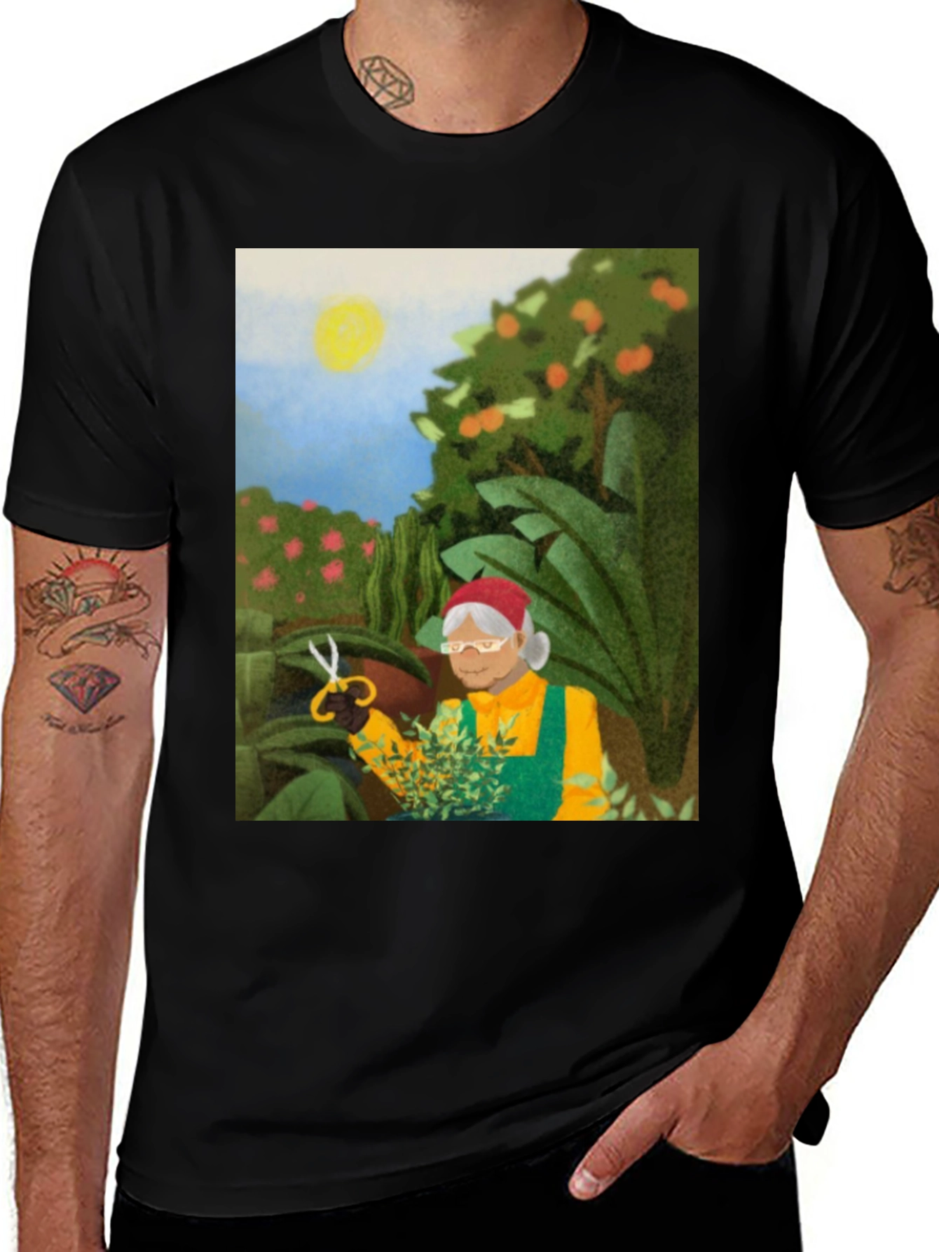 Variant 11 of Gardening Granny T-Shirt - Unique Graphic Tee