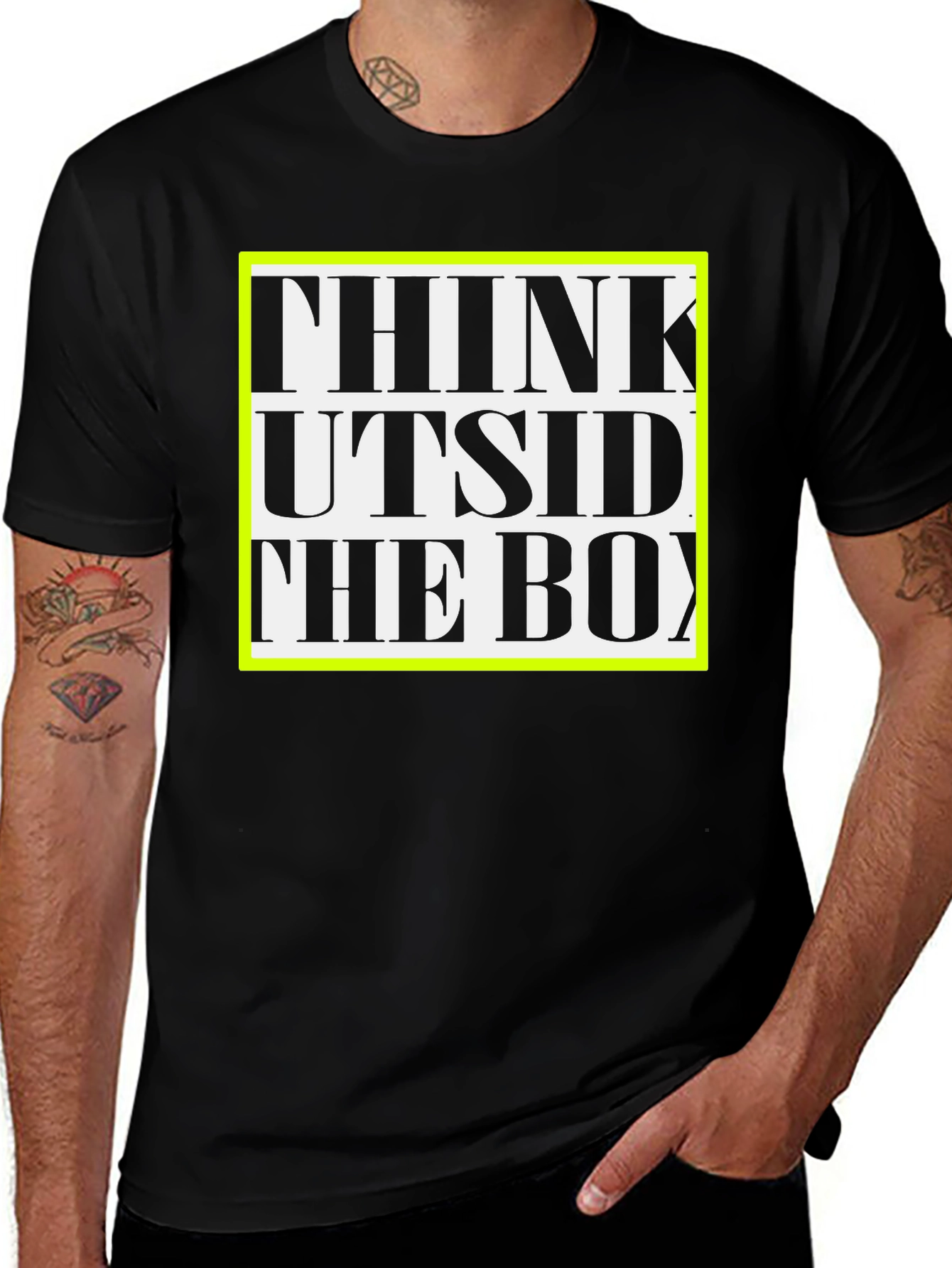 Variant 2 of Think Outside the Box Graphic Tee