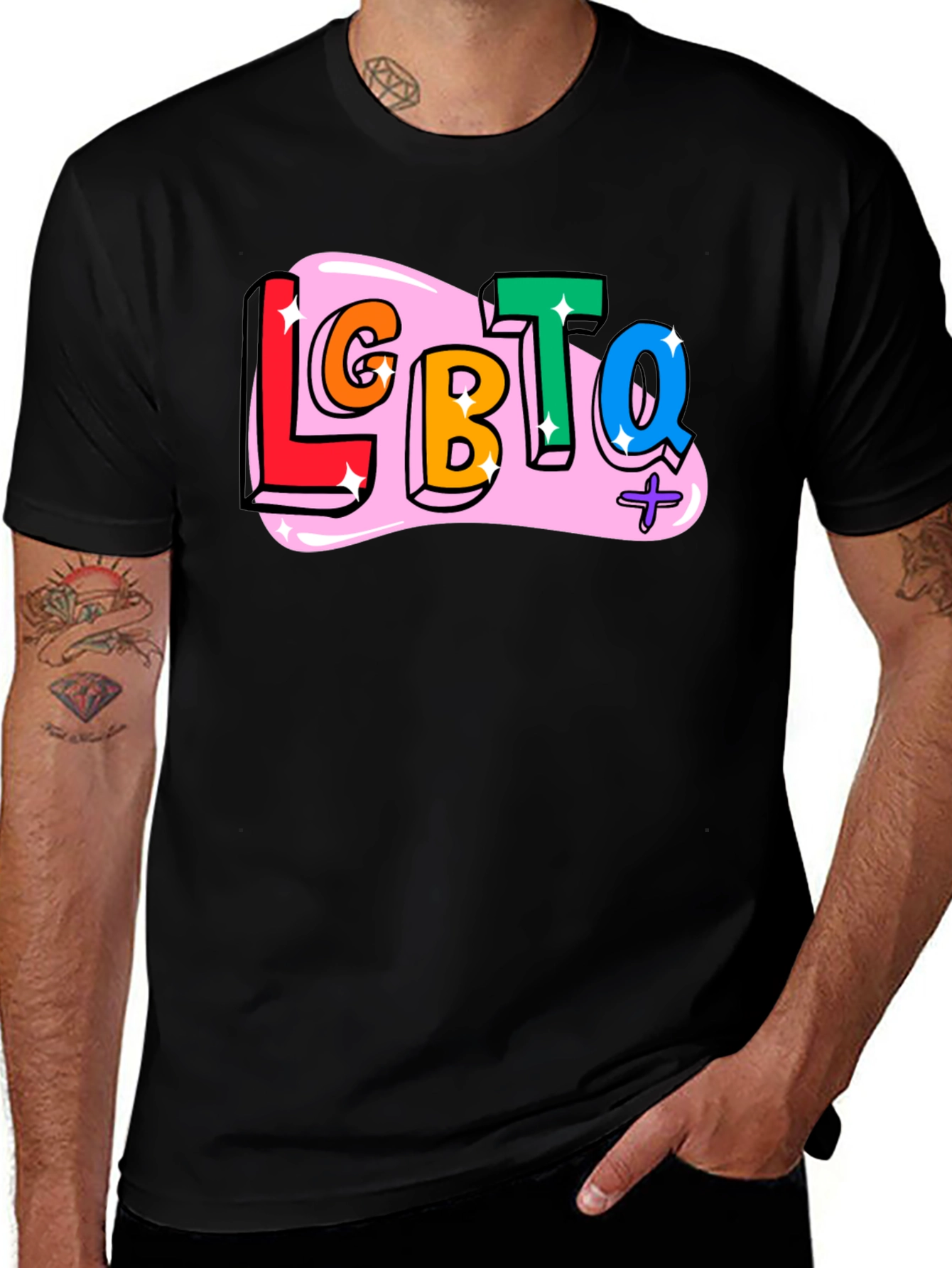 LGBTQ+ Pride T-Shirt - Colorful Design
