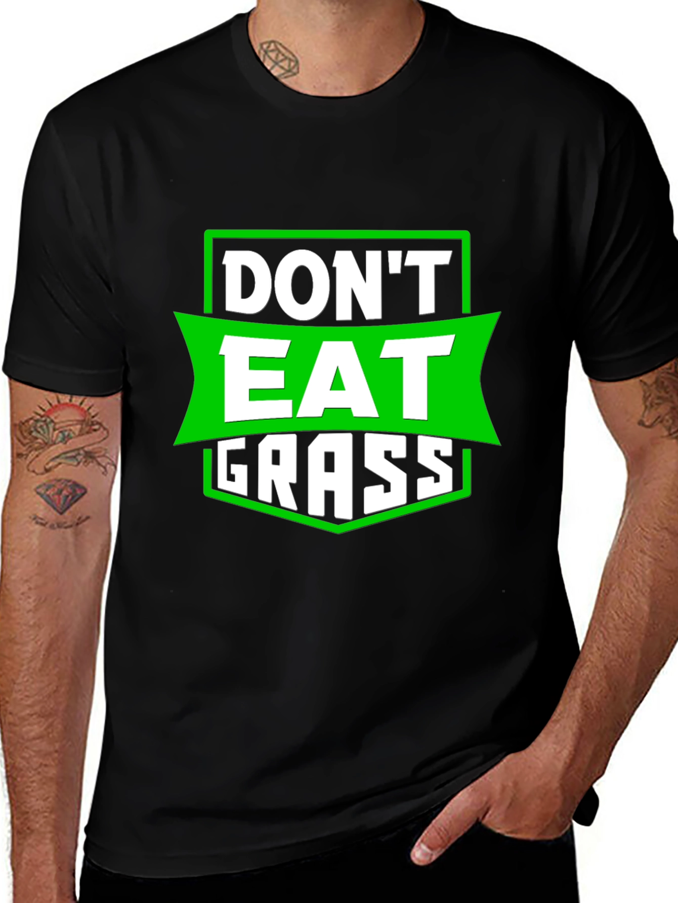 Variant 25 of Don't Eat Grass Funny Graphic T-Shirt